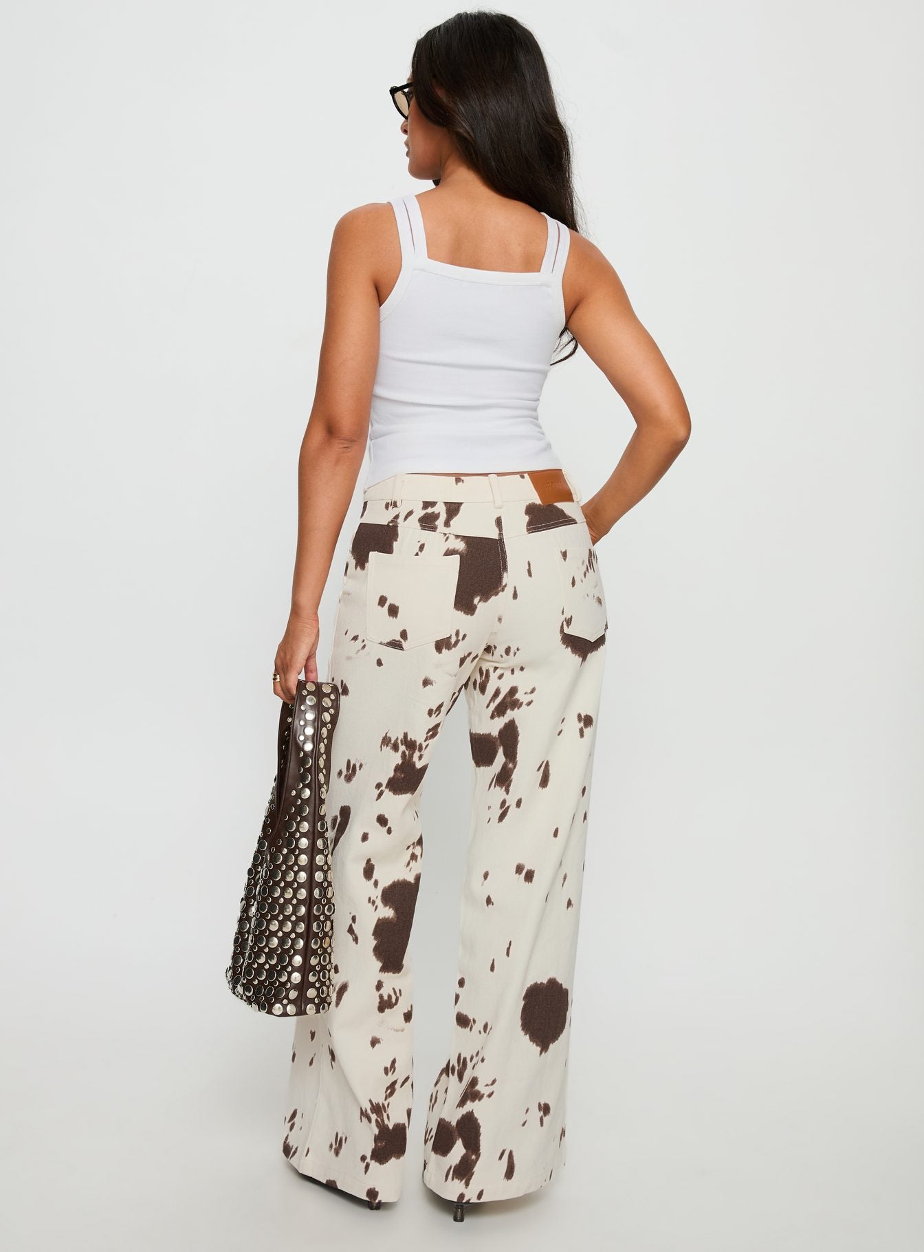 Big Dreamer Low Rise Straight Leg Jeans Cow Print-Vipp Girl