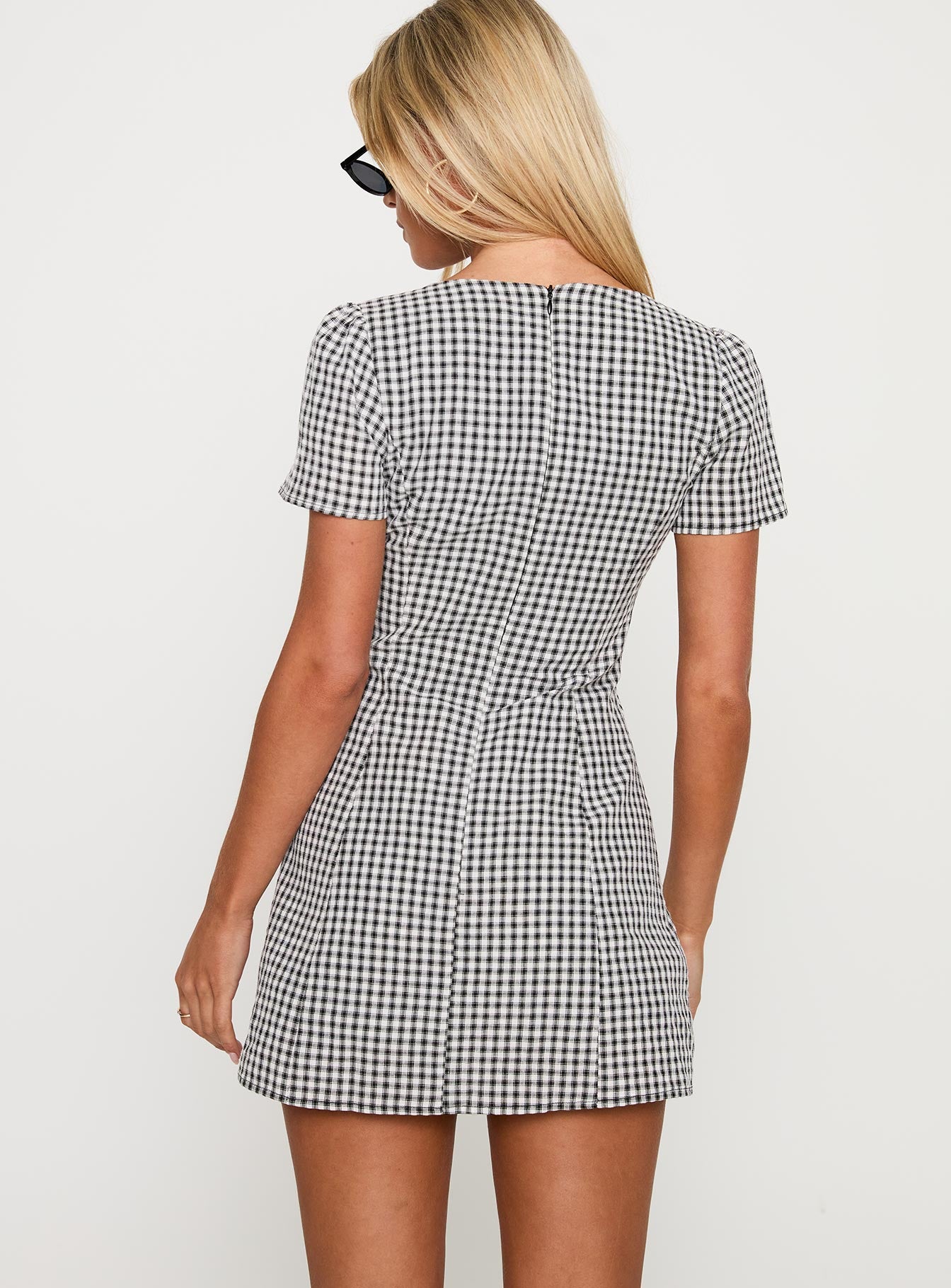 Loveliness Playsuit Black / White Check-Vipp Girl