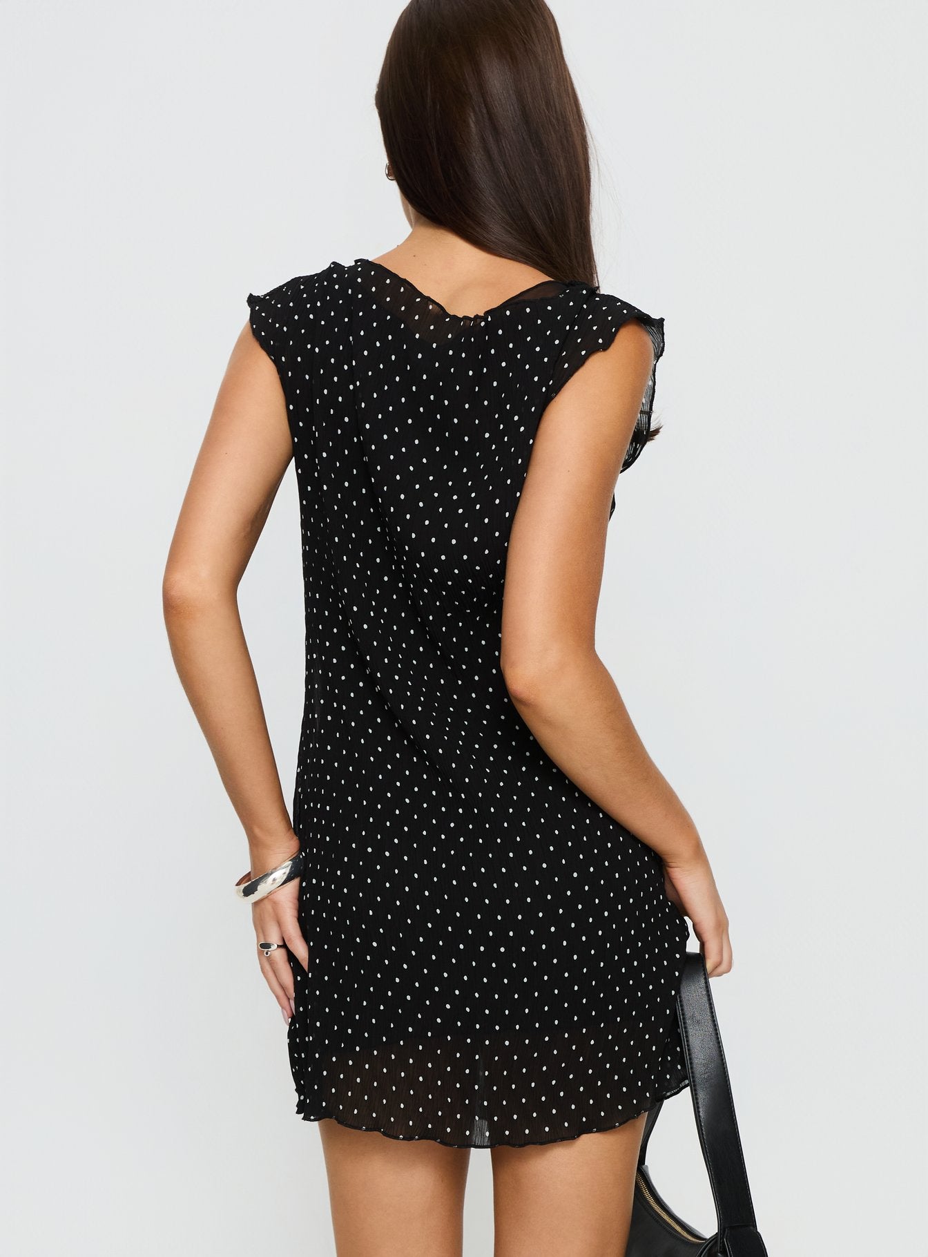 Mariner Mini Dress Noir Polka-Vipp Girl