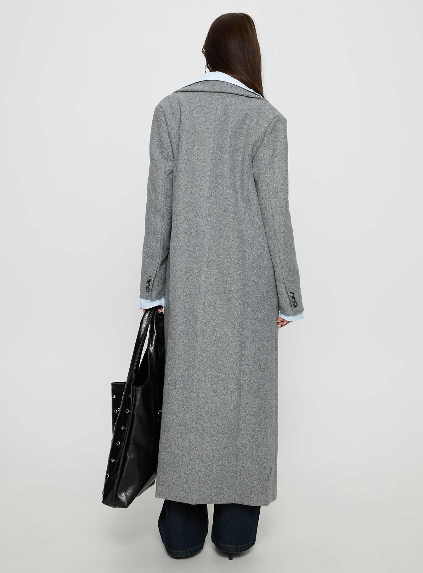 Lovergirl Longline Coat Grey-Vipp Girl
