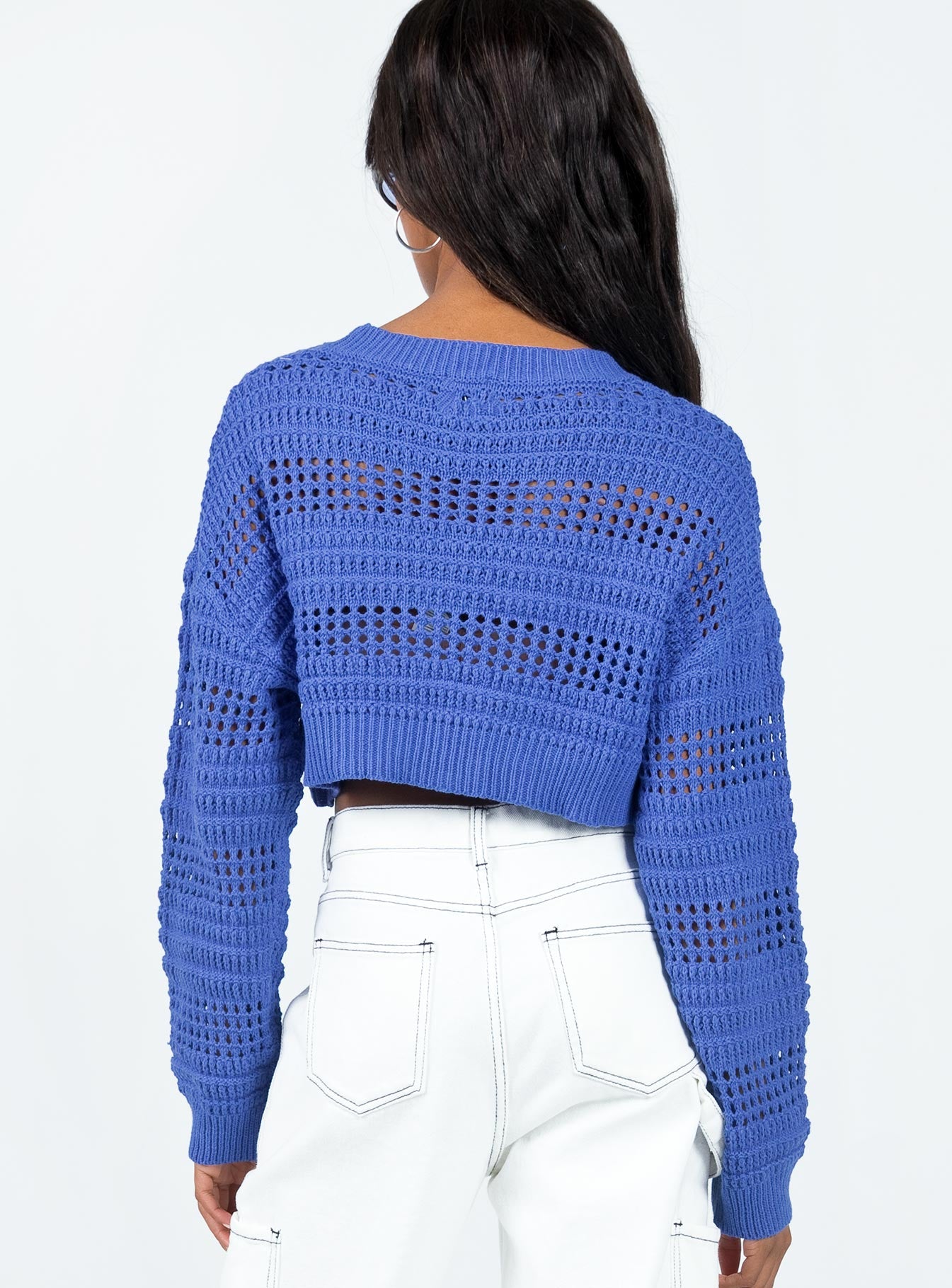 Newsam Cropped Sweater Blue-Vipp Girl