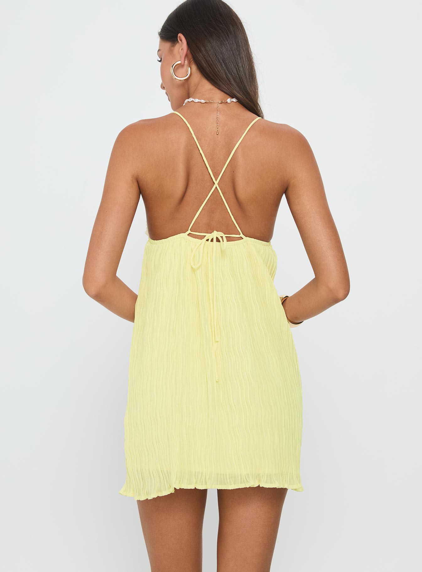 Matea Mini Dress Lemon-Vipp Girl