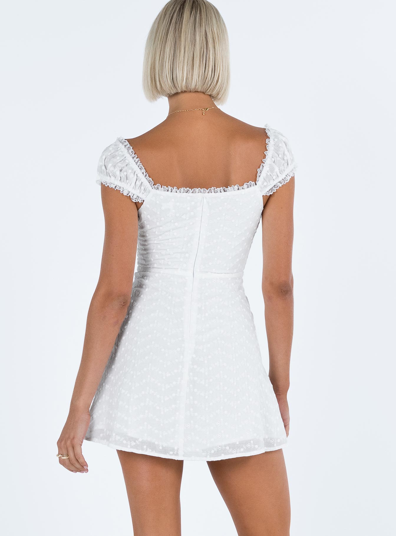 Reilly Mini Dress White-Vipp Girl