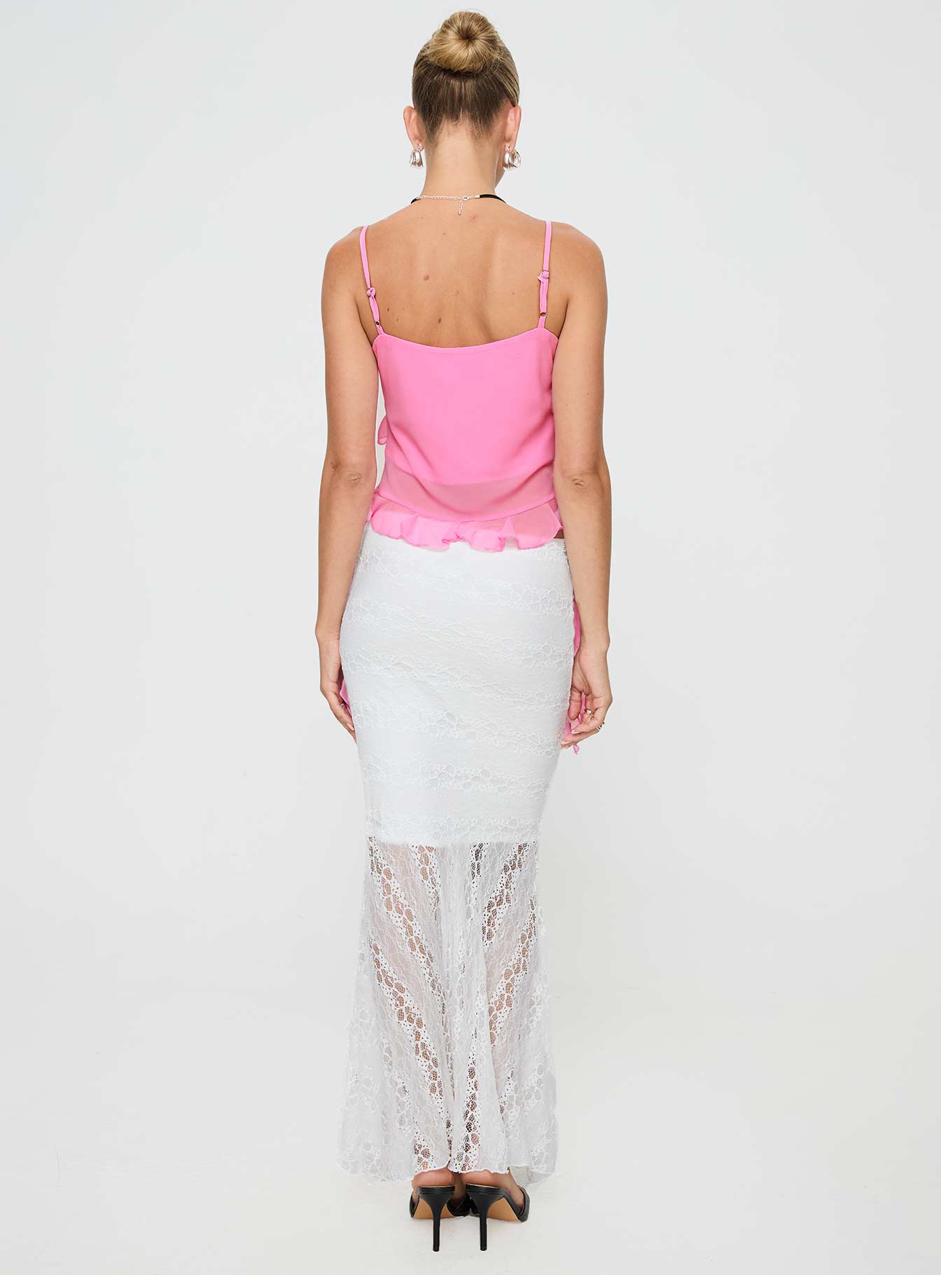 Date Night Maxi Skirt White-Vipp Girl