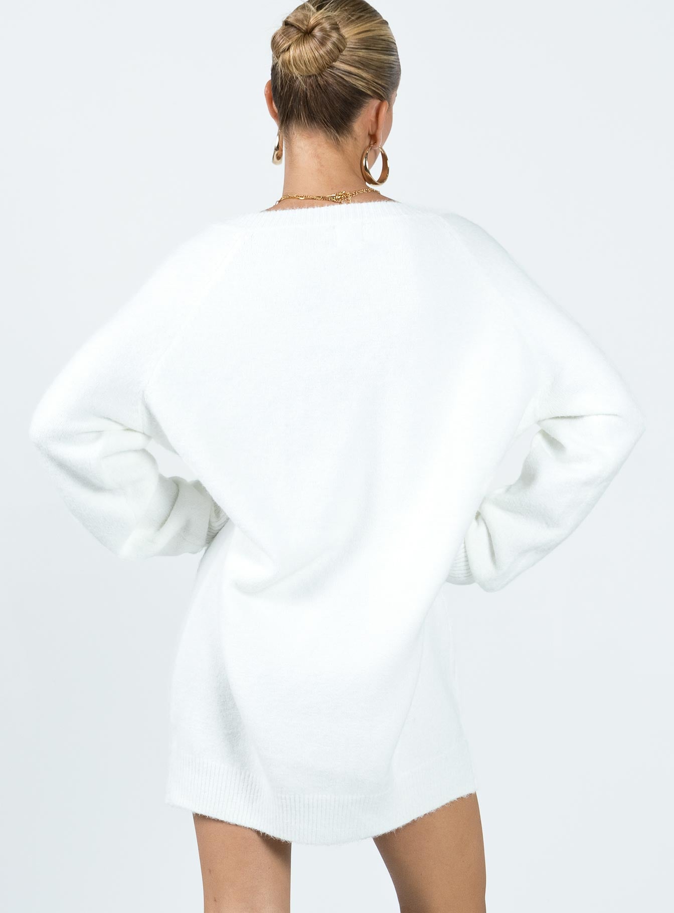 Breslin Sweater Dress Beige-Vipp Girl