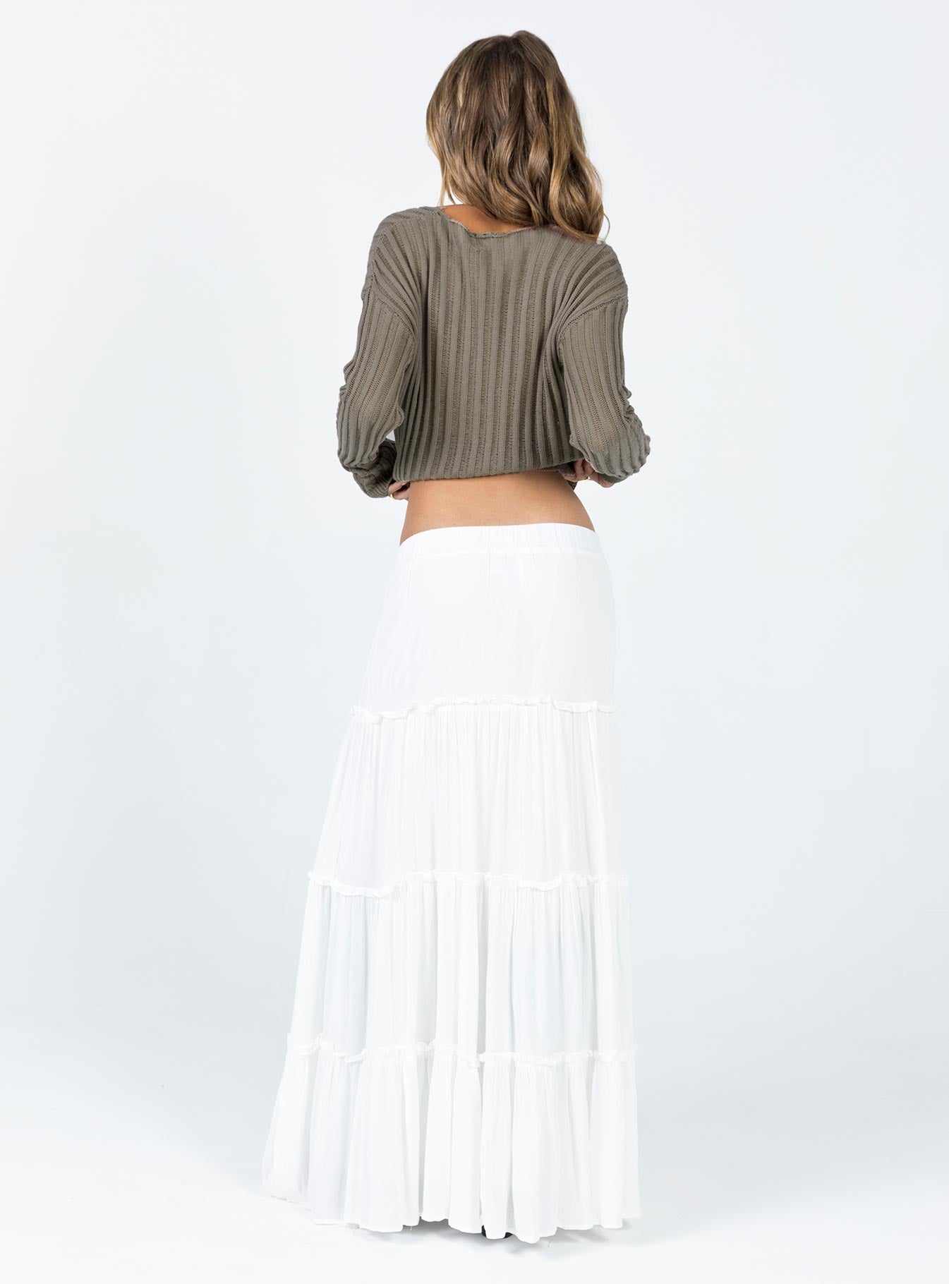 Miriah Maxi Skirt White-Vipp Girl