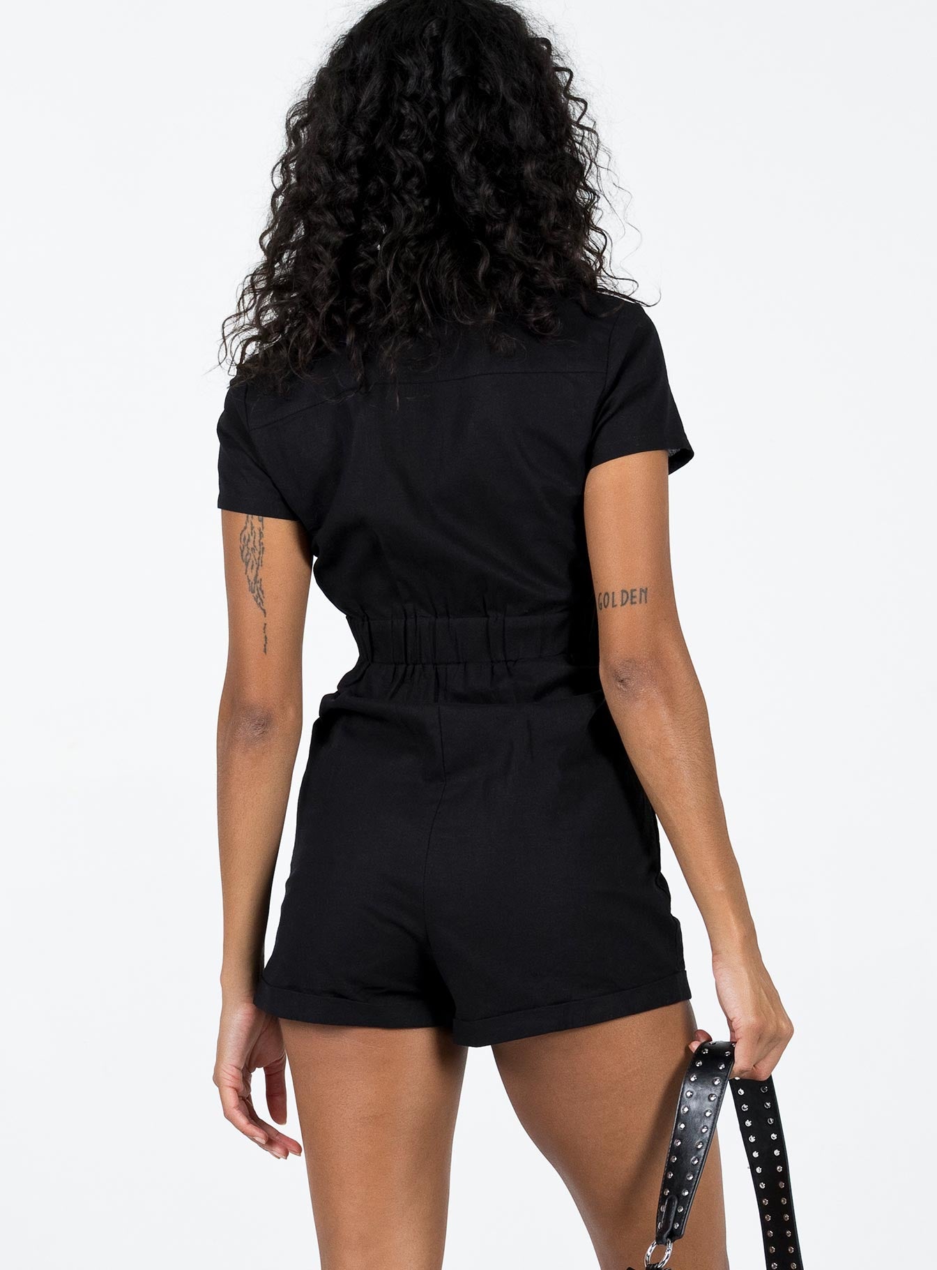 Loretta Romper Black-Vipp Girl