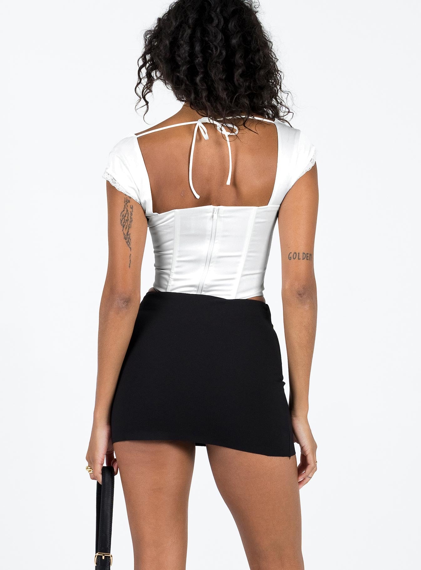 Karley Low Waist Mini Skirt Black-Vipp Girl