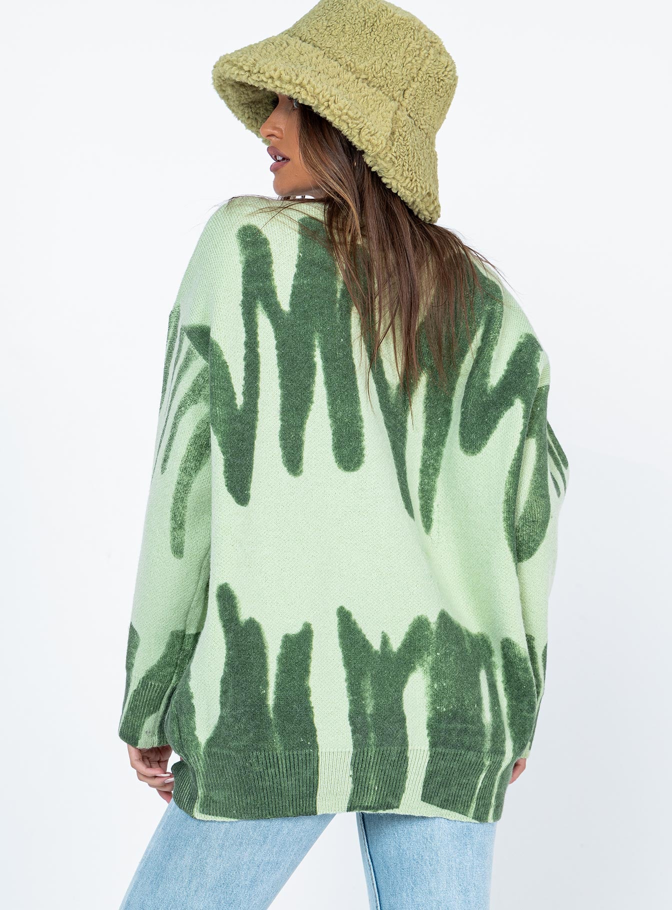 Katie Oversized Sweater Green-Vipp Girl
