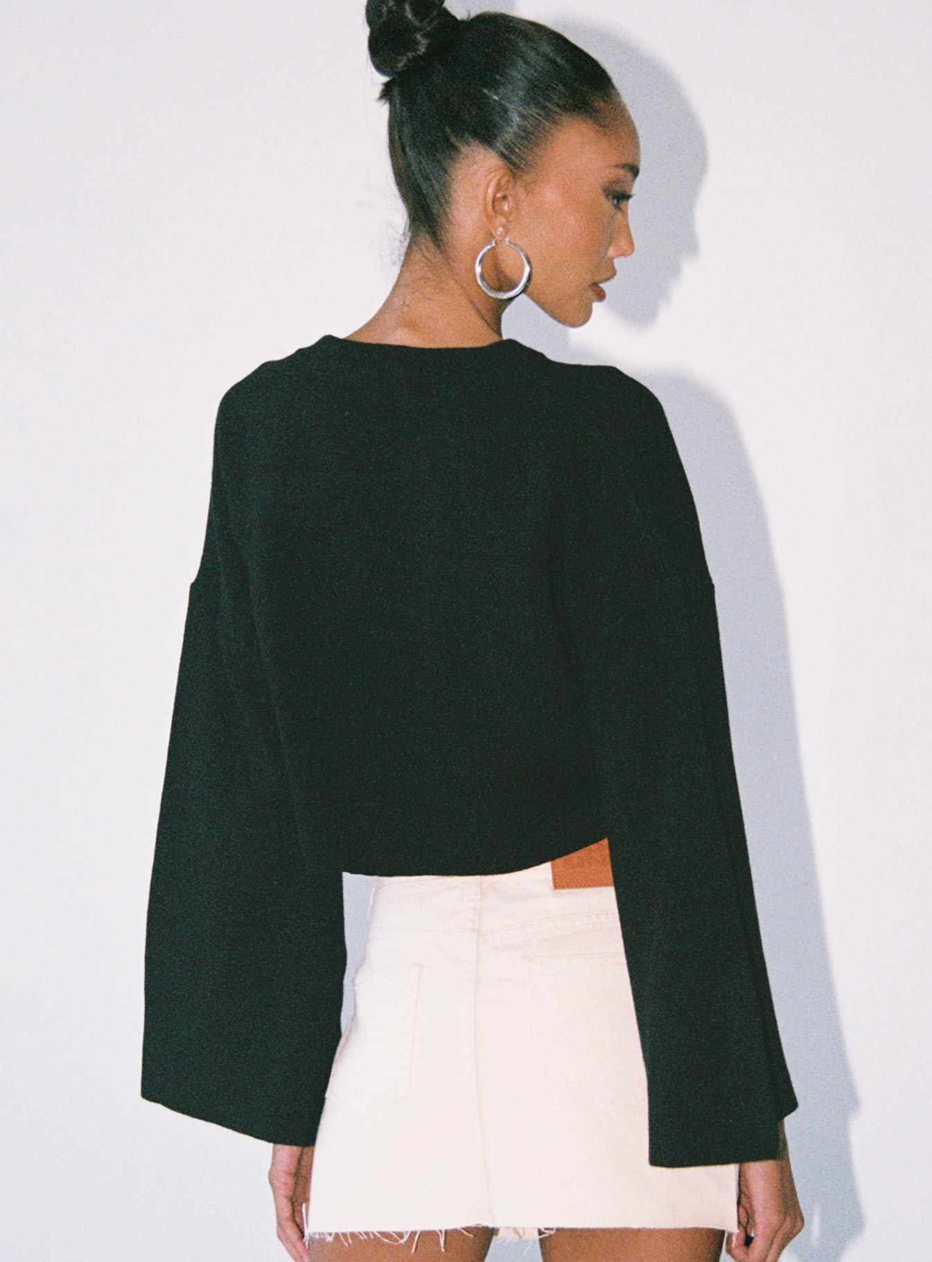 Girl Soldier Cropped Sweater Black-Vipp Girl