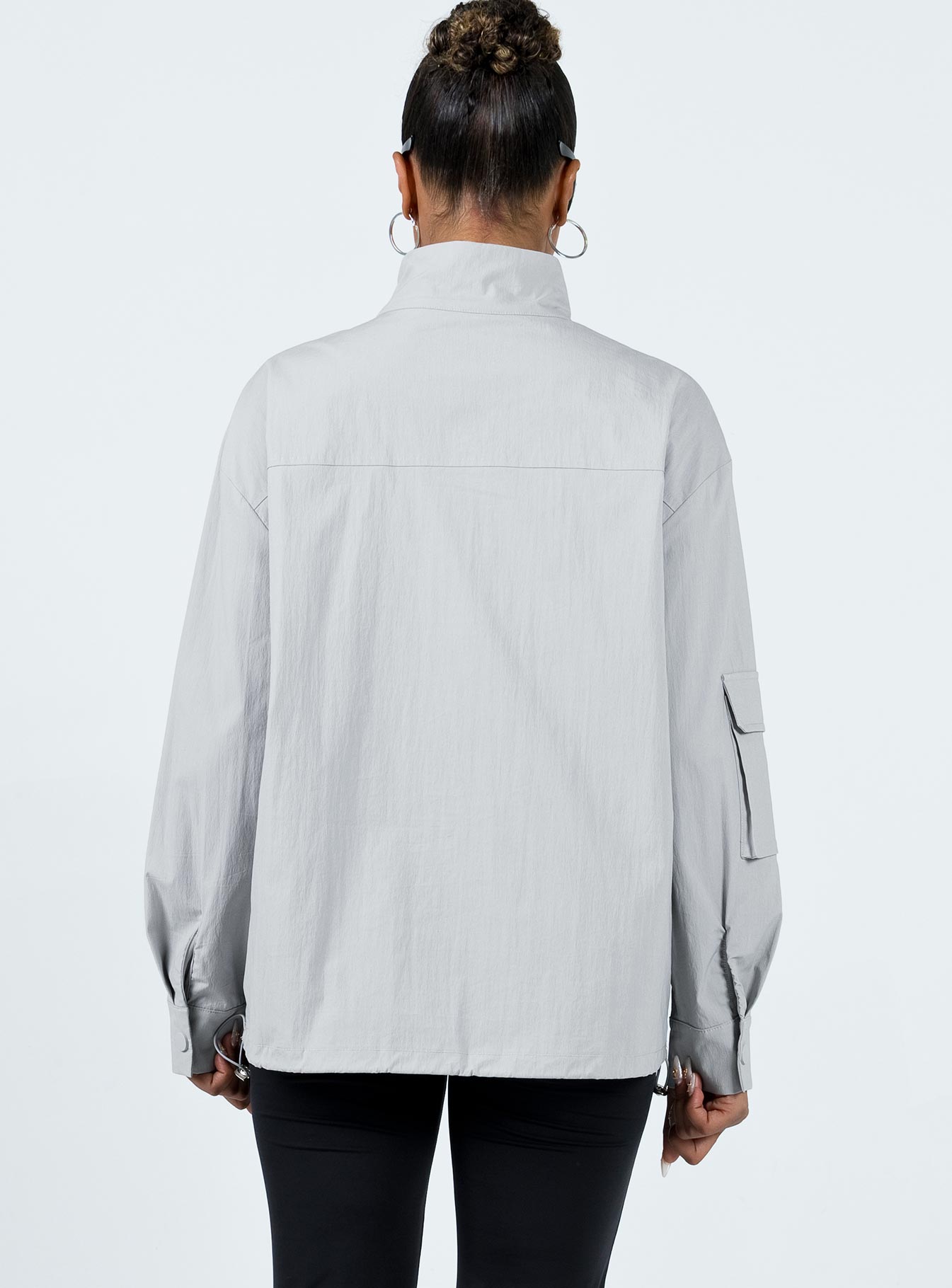 Russell Zip Up Jacket Grey-Vipp Girl