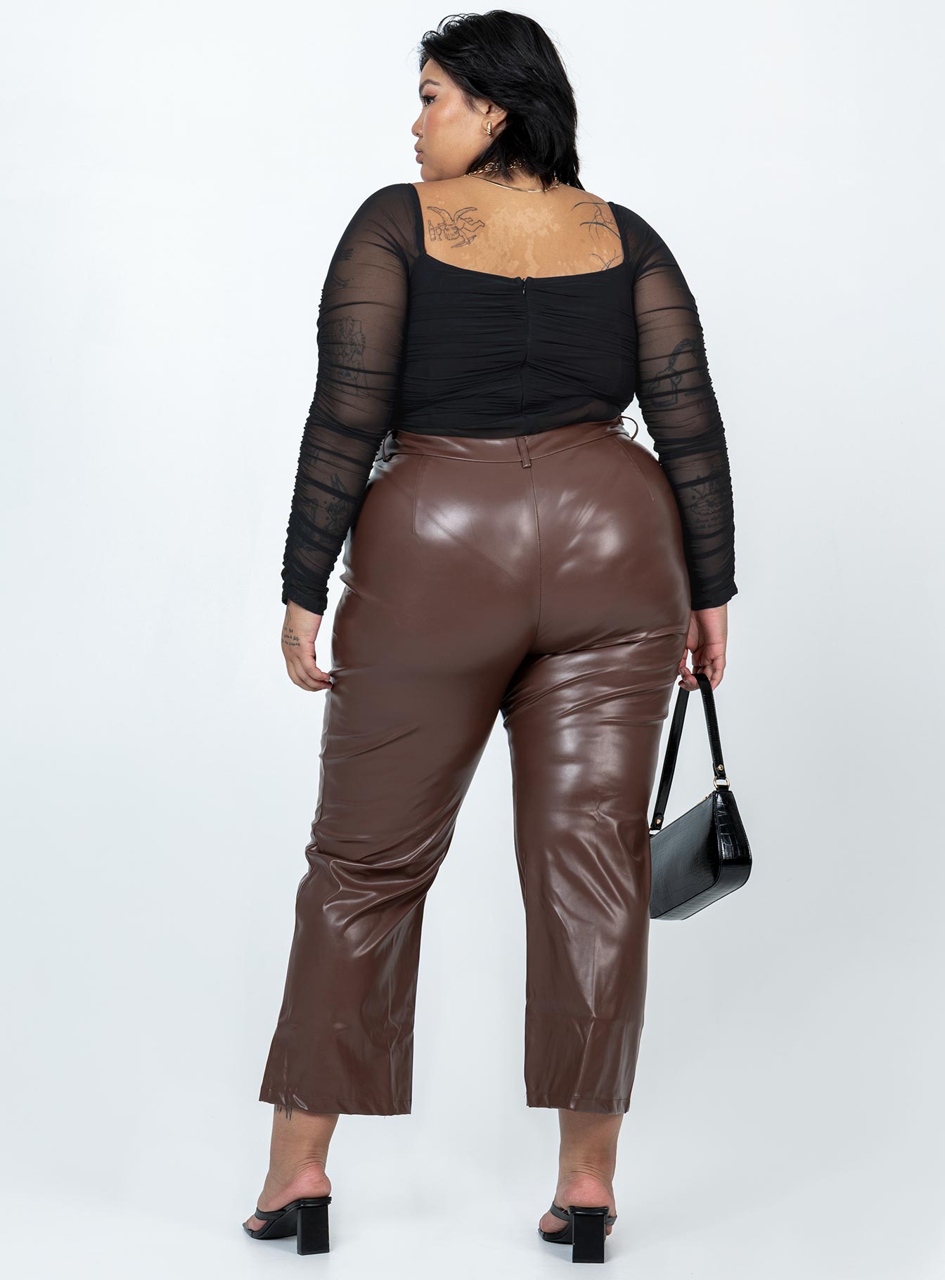 Love Lies Pants Brown Curve-Vipp Girl