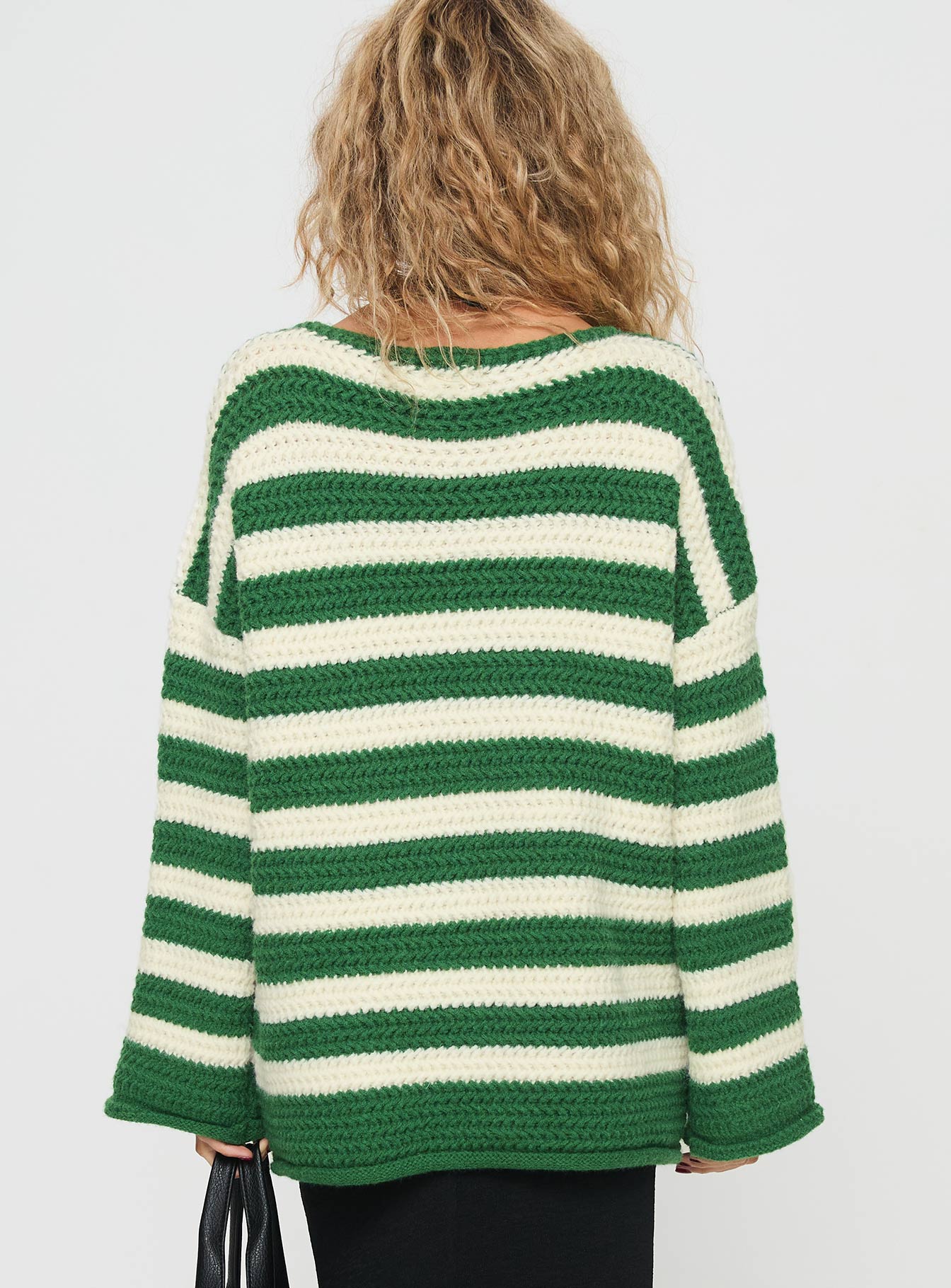 Brando Knit Sweater Green / Cream Stripe-Vipp Girl