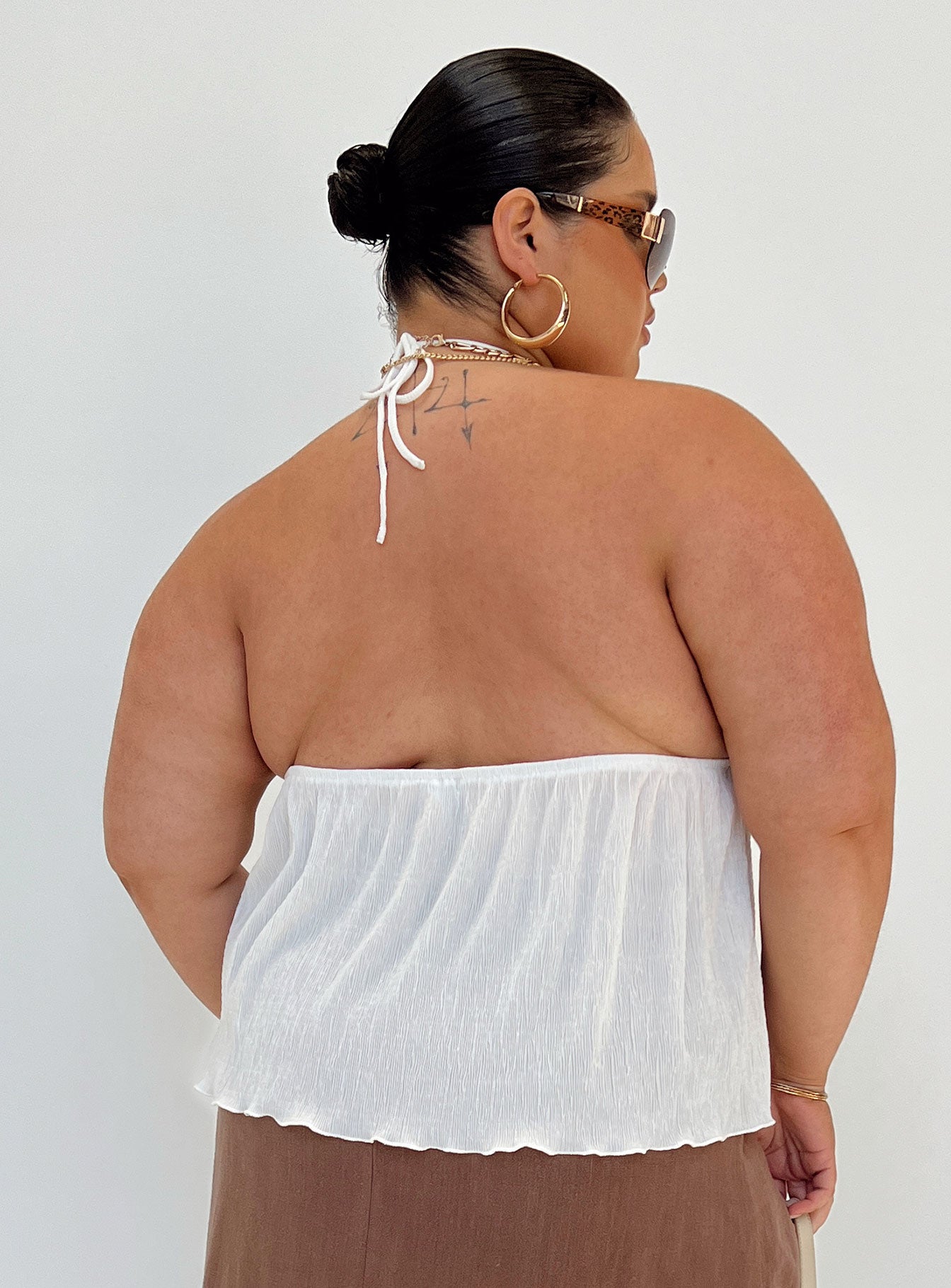 Chantria Top White Curve-Vipp Girl