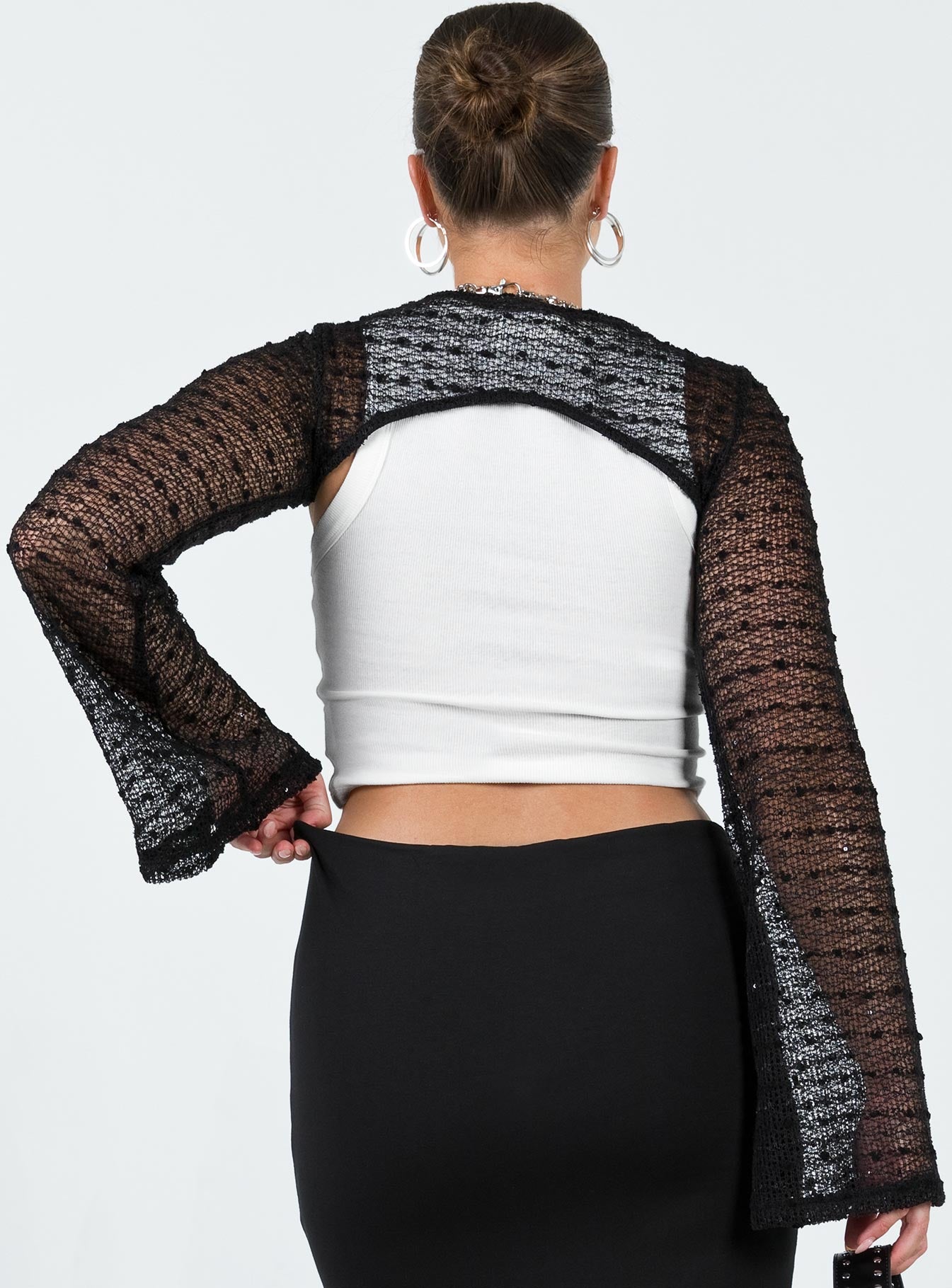 Kodie Bolero Sweater Black-Vipp Girl