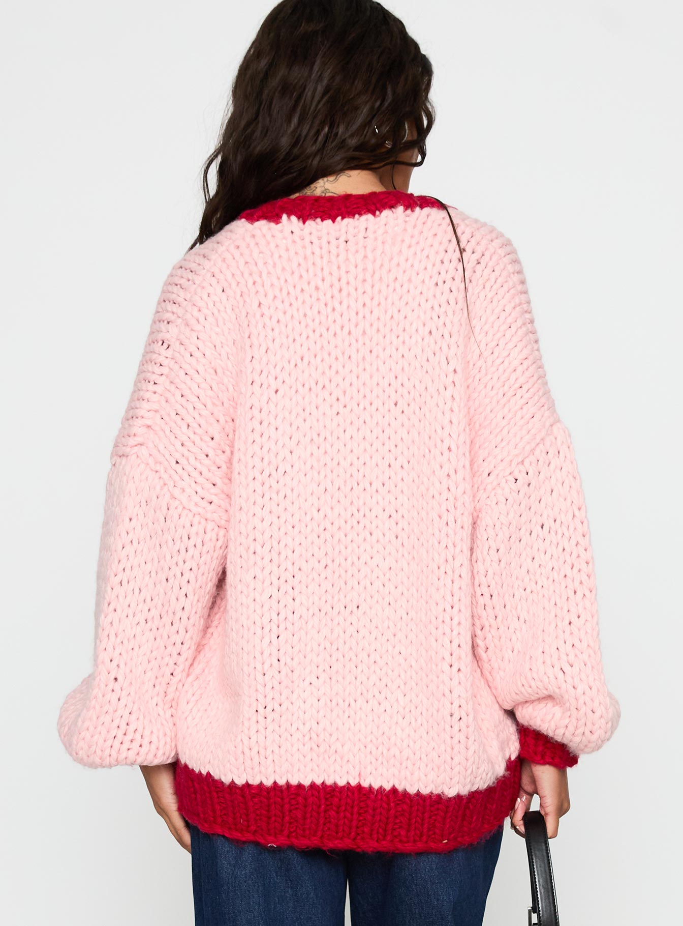 Lester Knit Cardigan Pink / Red-Vipp Girl