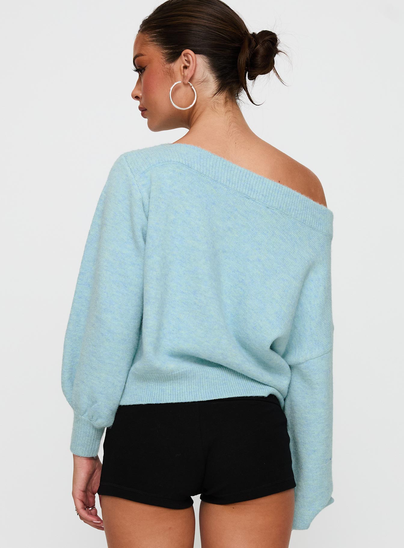 Noble Off The Shoulder Jumper Blue-Vipp Girl
