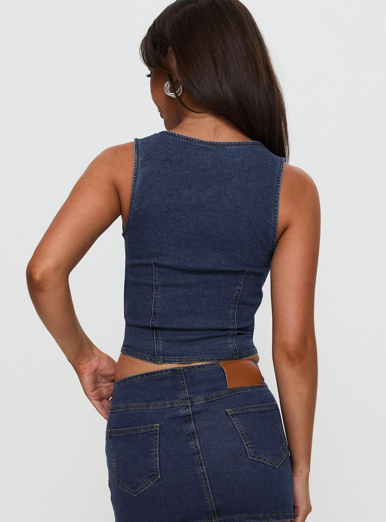 Edenette Top Mid Blue Wash-Vipp Girl