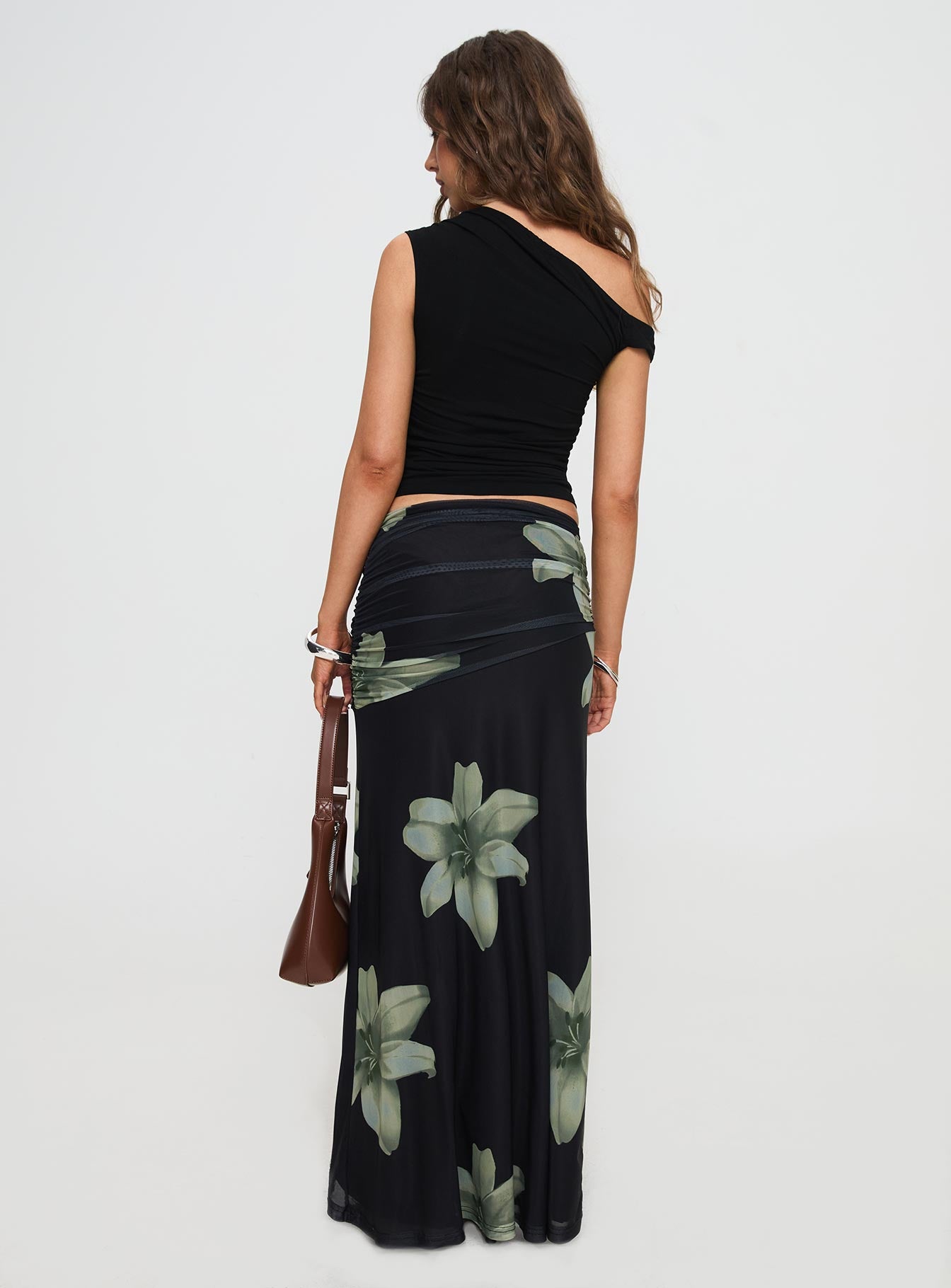 Cooperi Maxi Skirt Black Floral-Vipp Girl