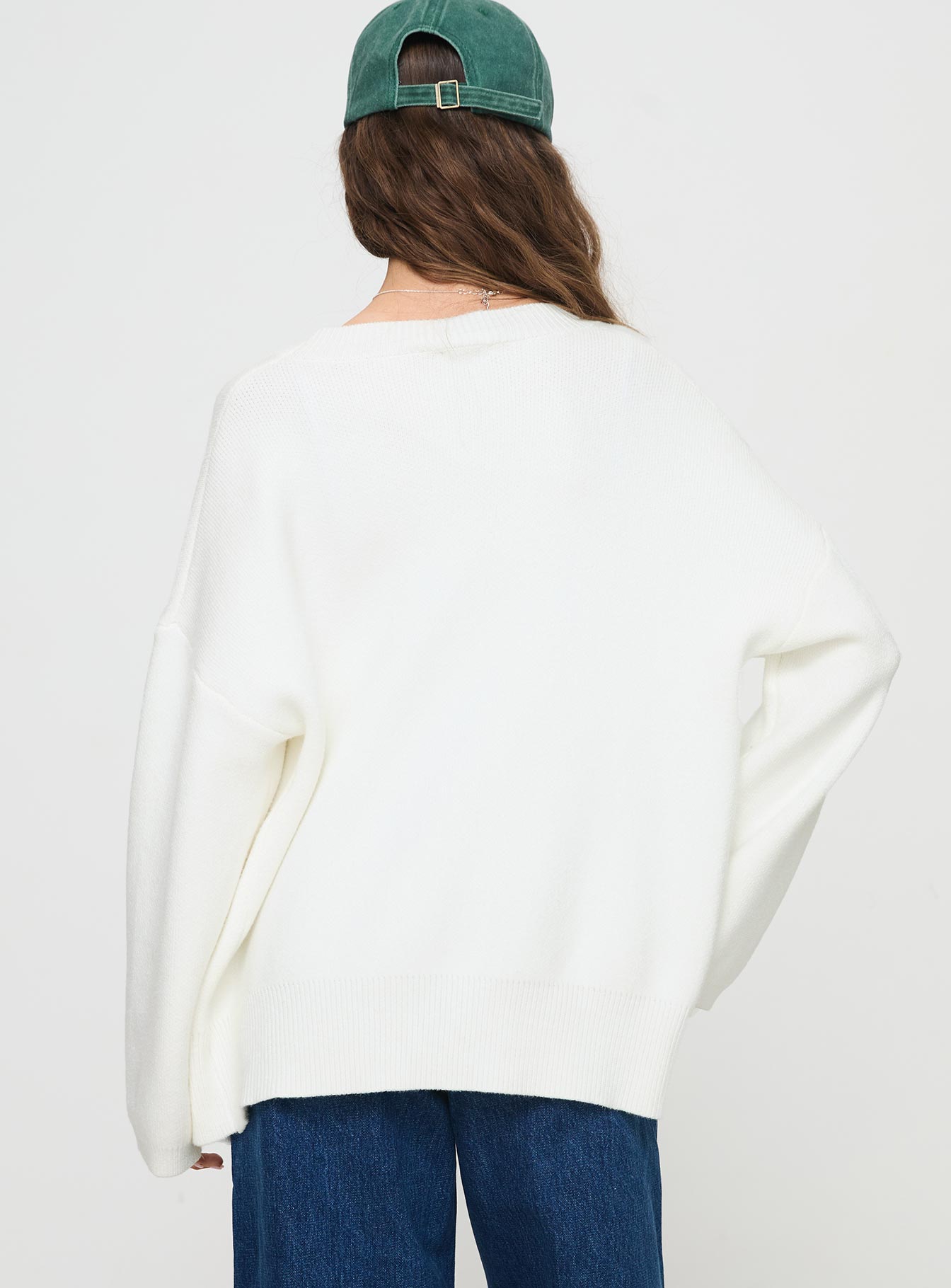 Burke Cardigan White-Vipp Girl