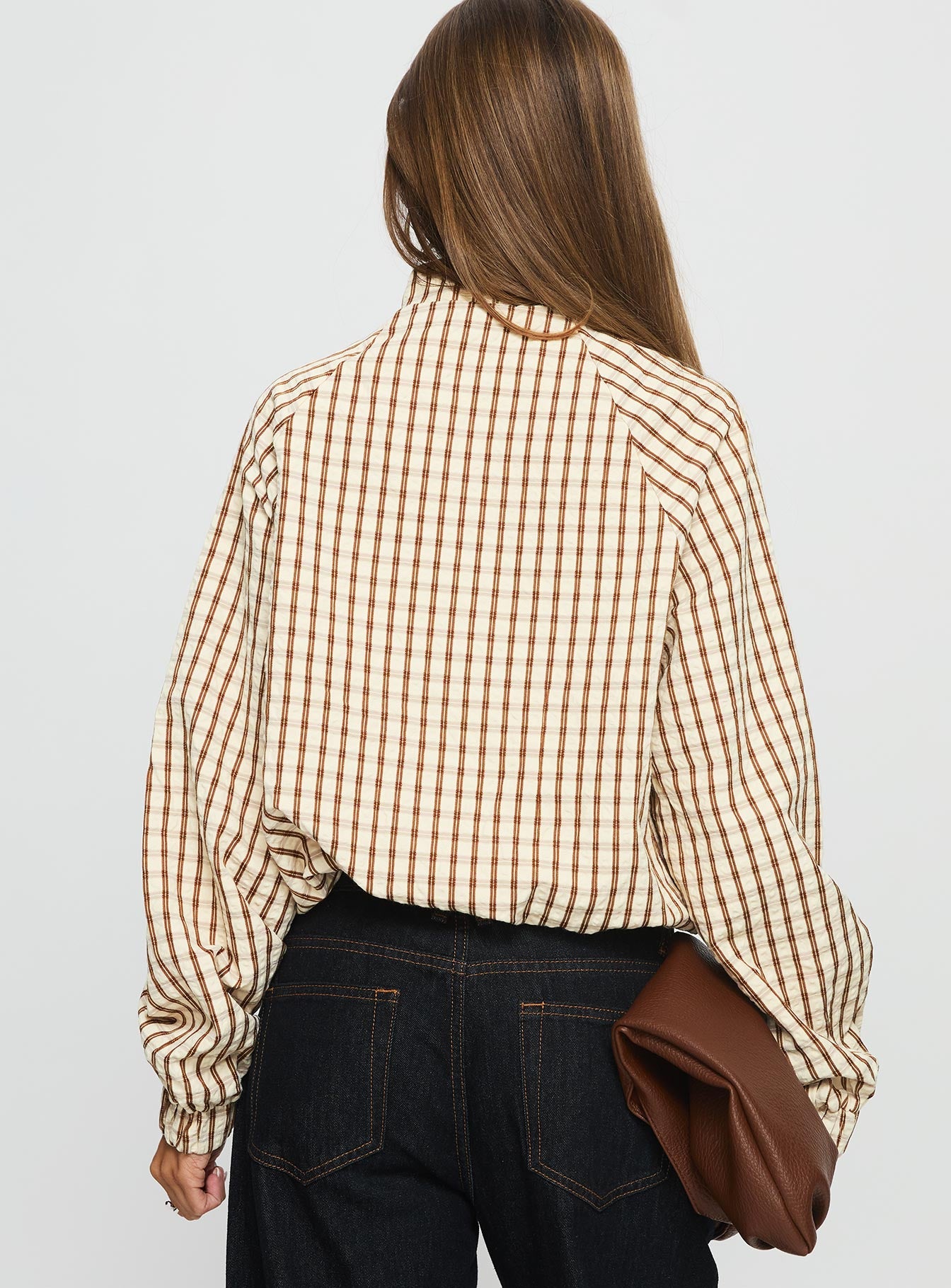Kalle Jacket Brown Check-Vipp Girl