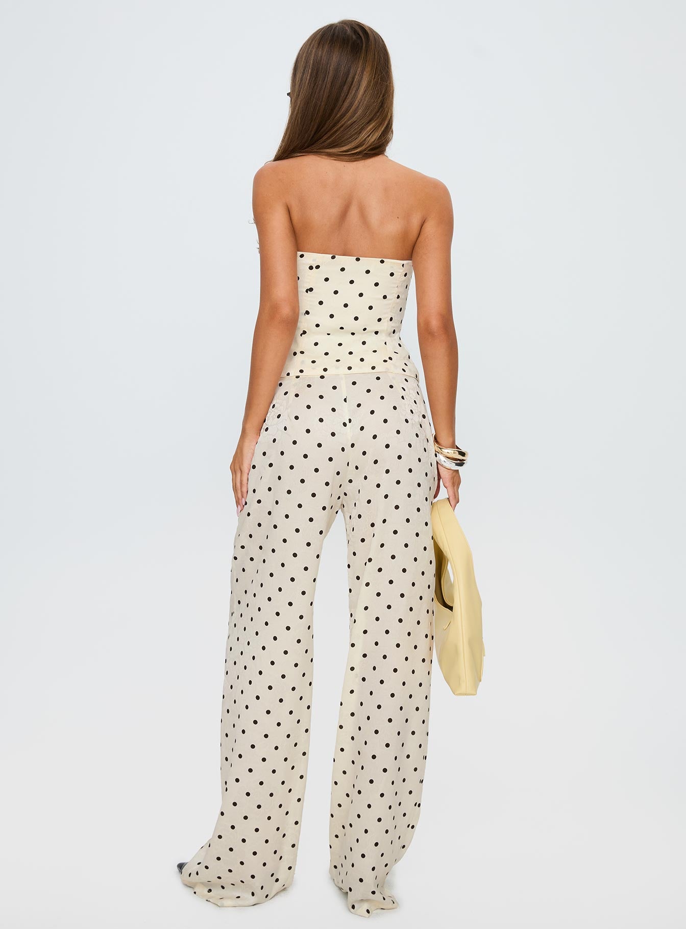 Powdered Sugar Strapless Set Cream Polka-Vipp Girl