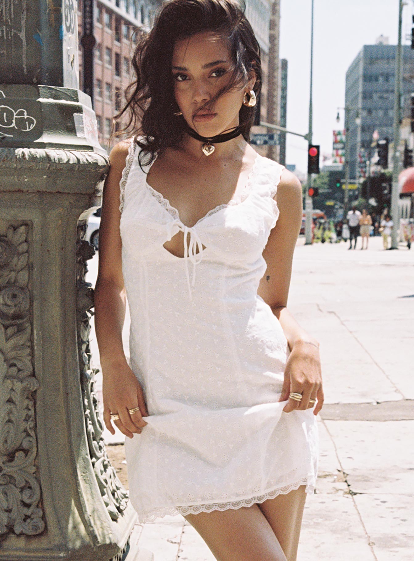 Merrelle Mini Dress White-Vipp Girl