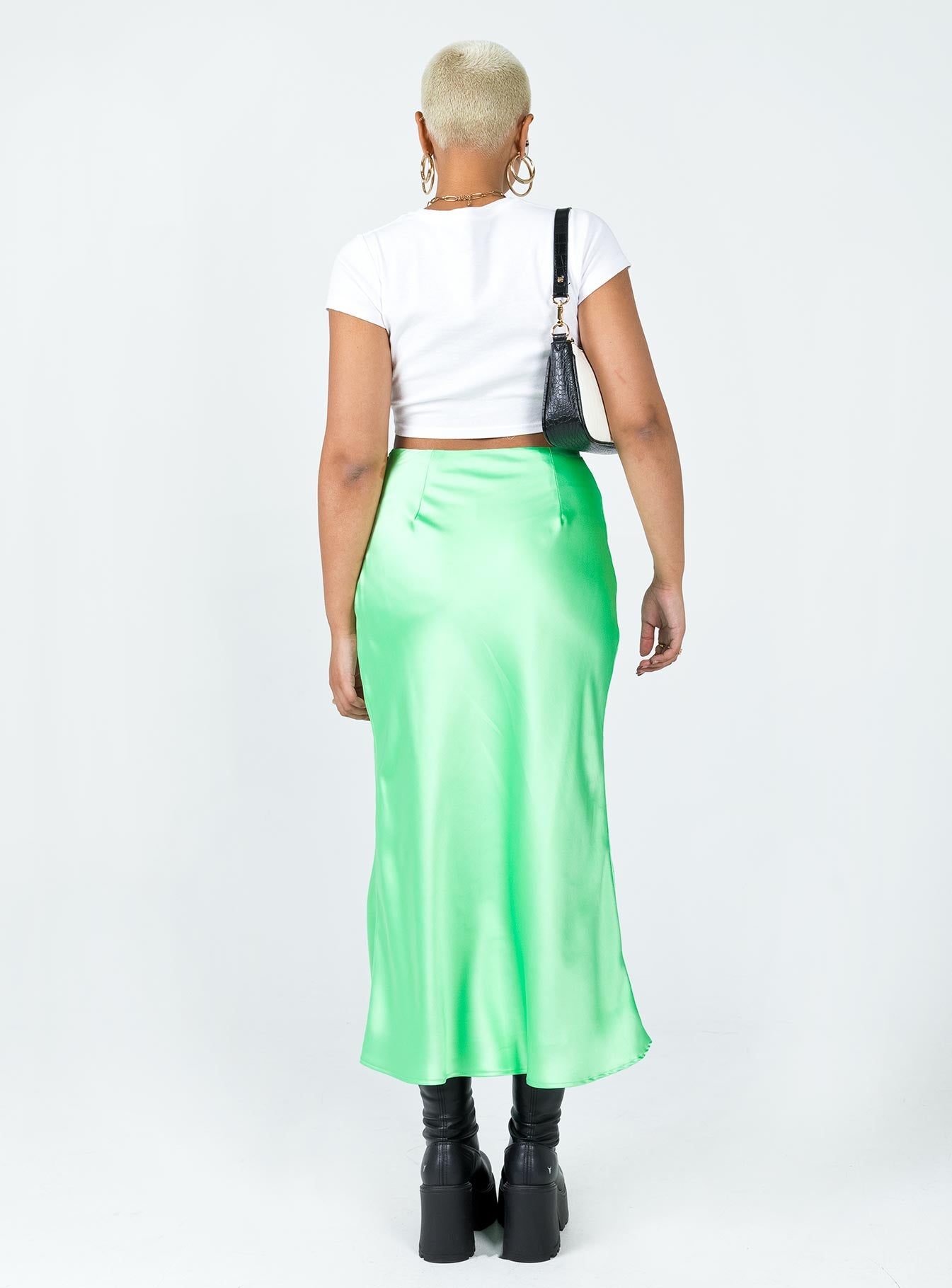 Nola Midi Skirt Green-Vipp Girl
