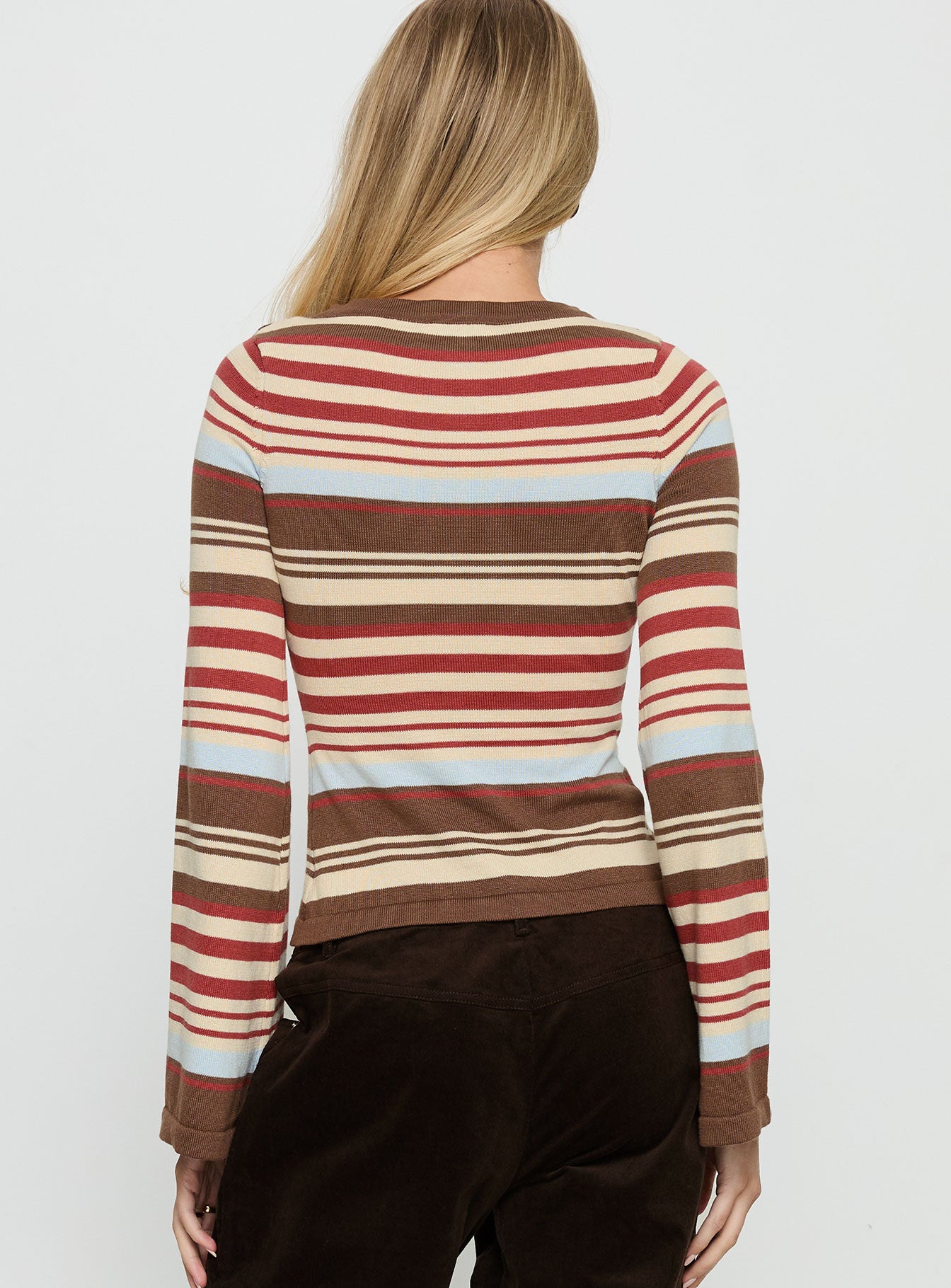 Milda Knit Cardigan Multi Stripe-Vipp Girl