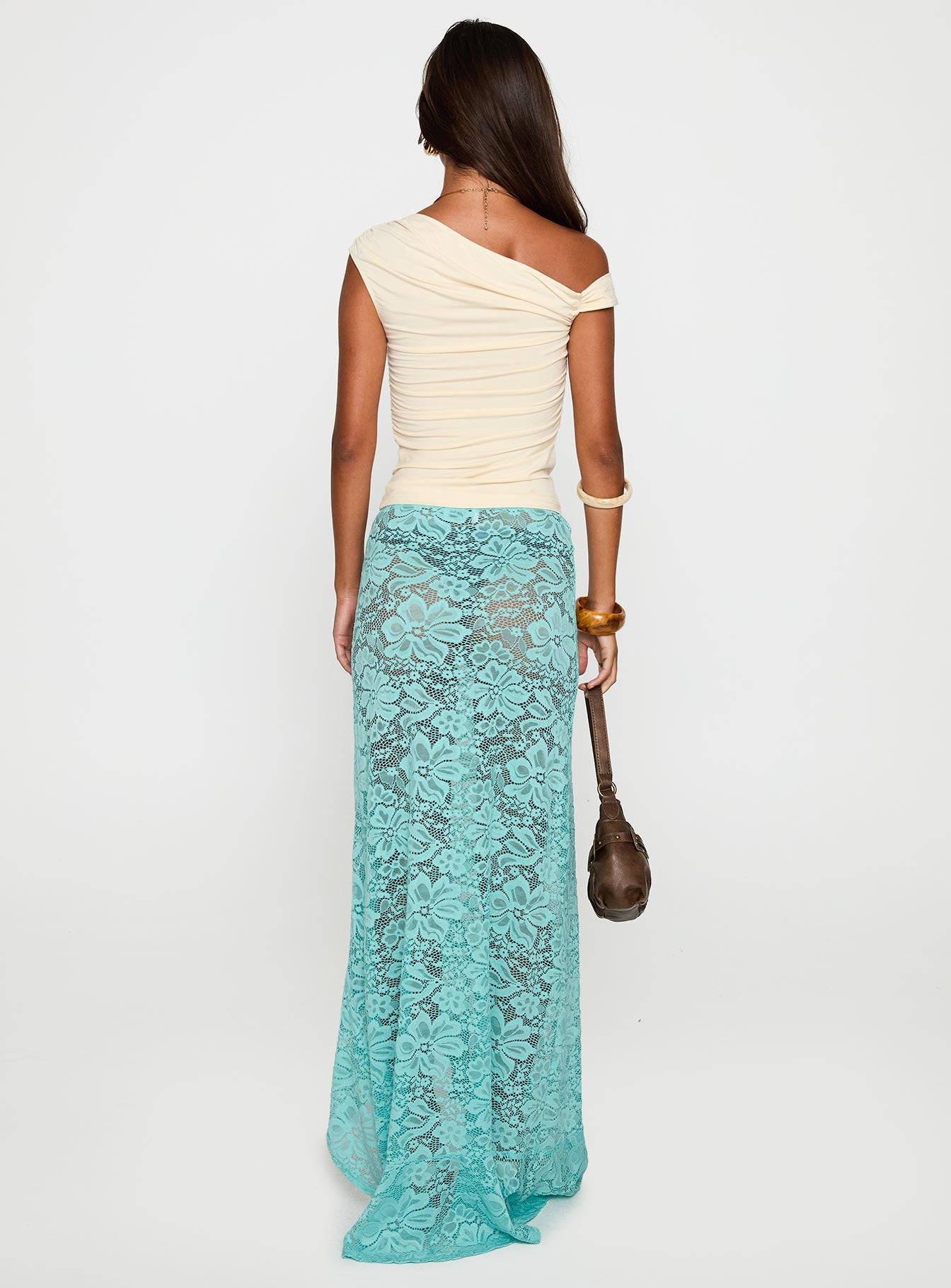 Bluemoon Lace Maxi Skirt Blue-Vipp Girl