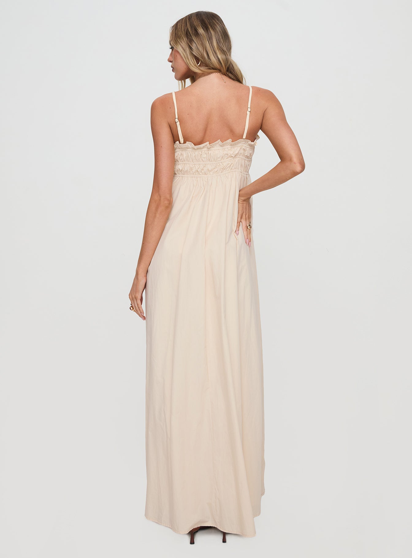 Love All Around Maxi Dress Cream-Vipp Girl