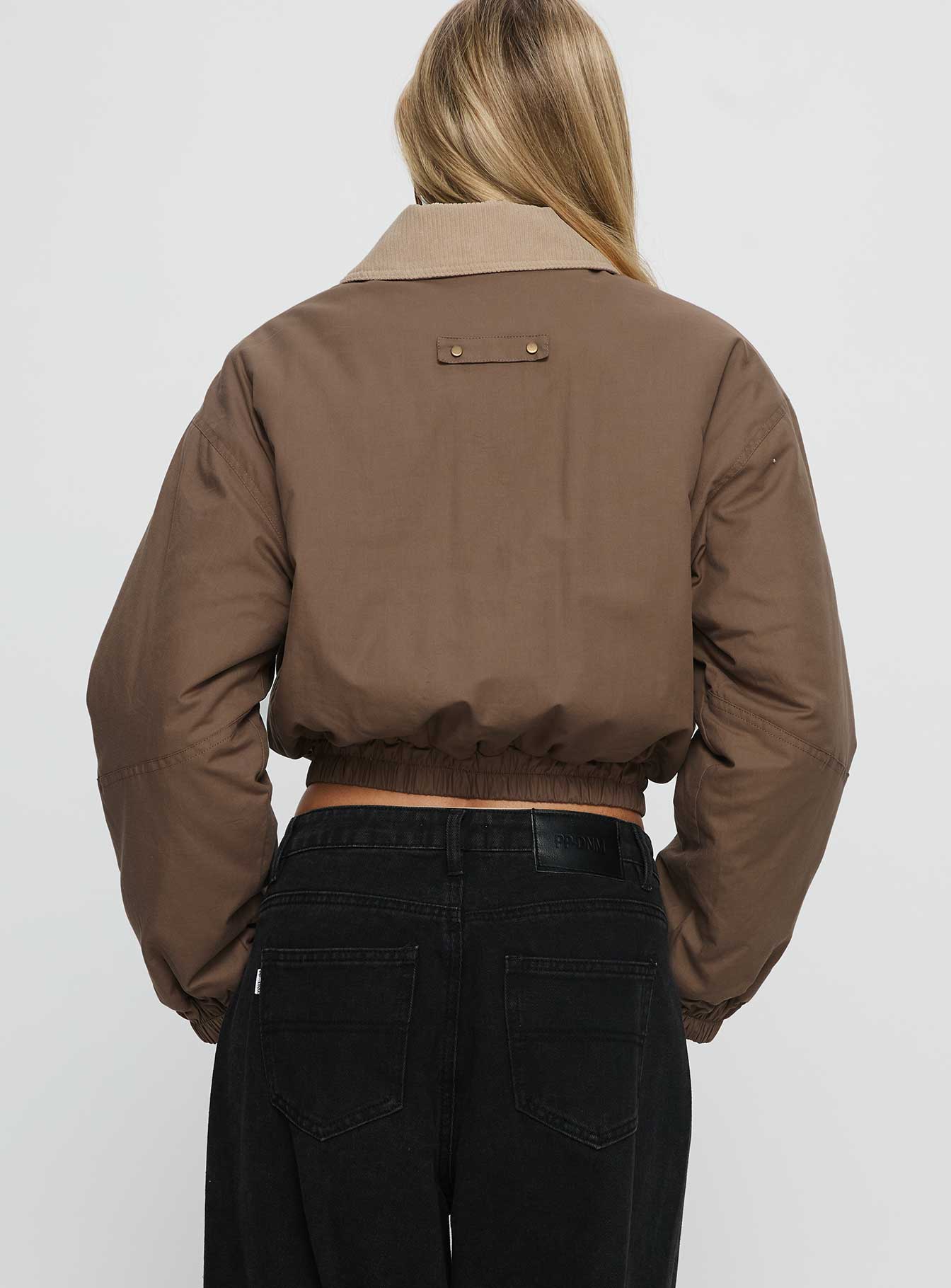 Fateful Collared Jacket Brown-Vipp Girl