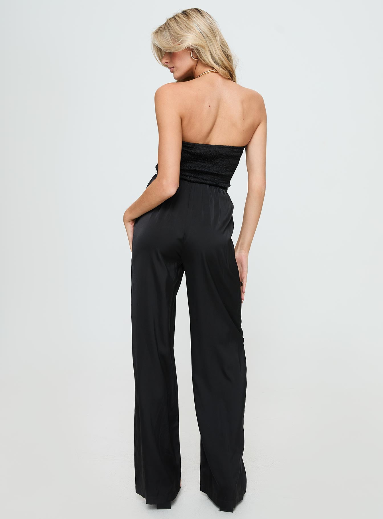 Loreno Strapless Jumpsuit Black-Vipp Girl