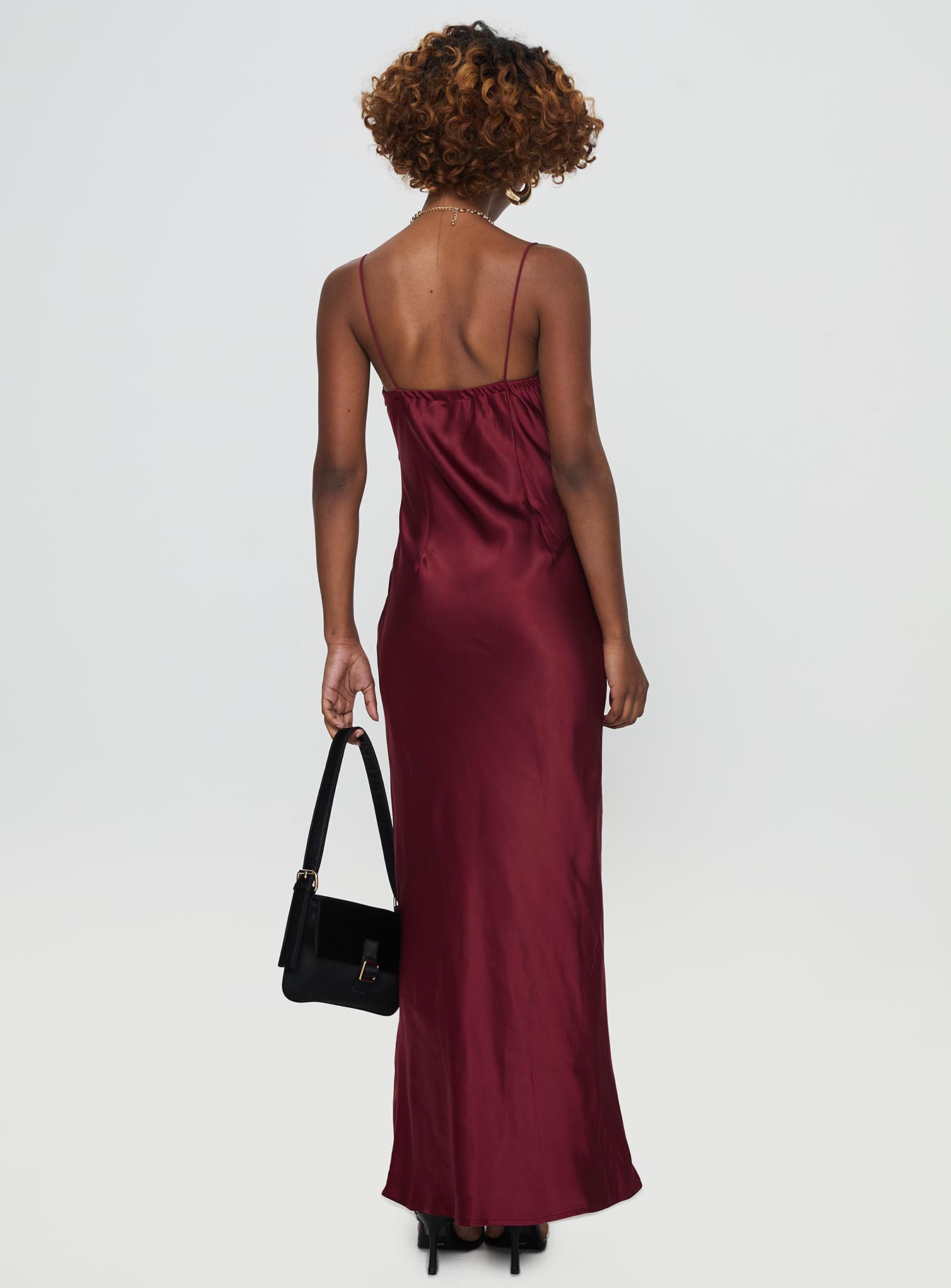 Marilyn Maxi Dress Wine-Vipp Girl