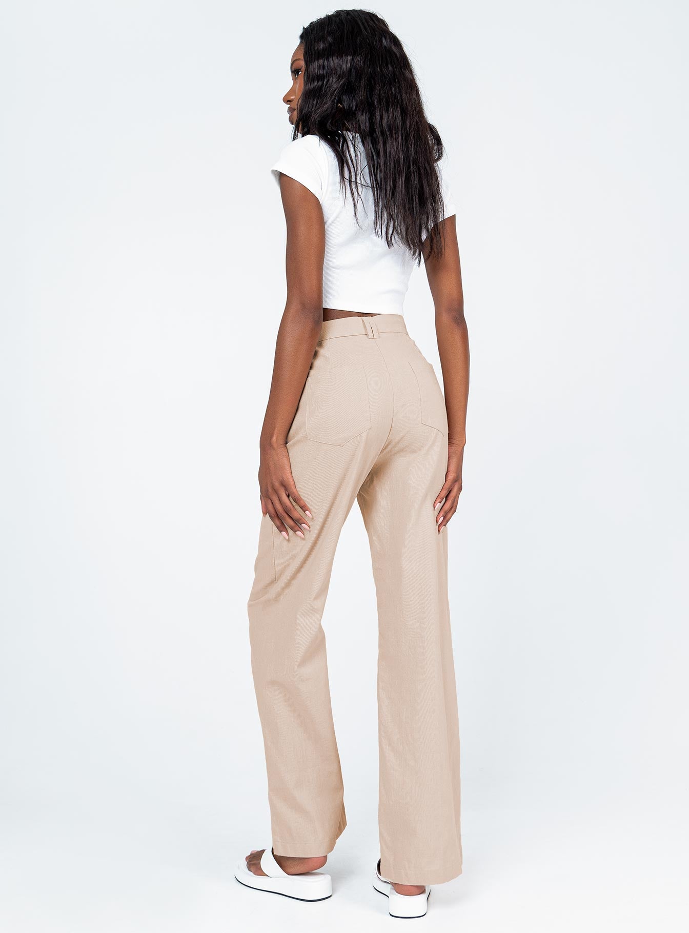 Lelo Linen Pants Beige-Vipp Girl