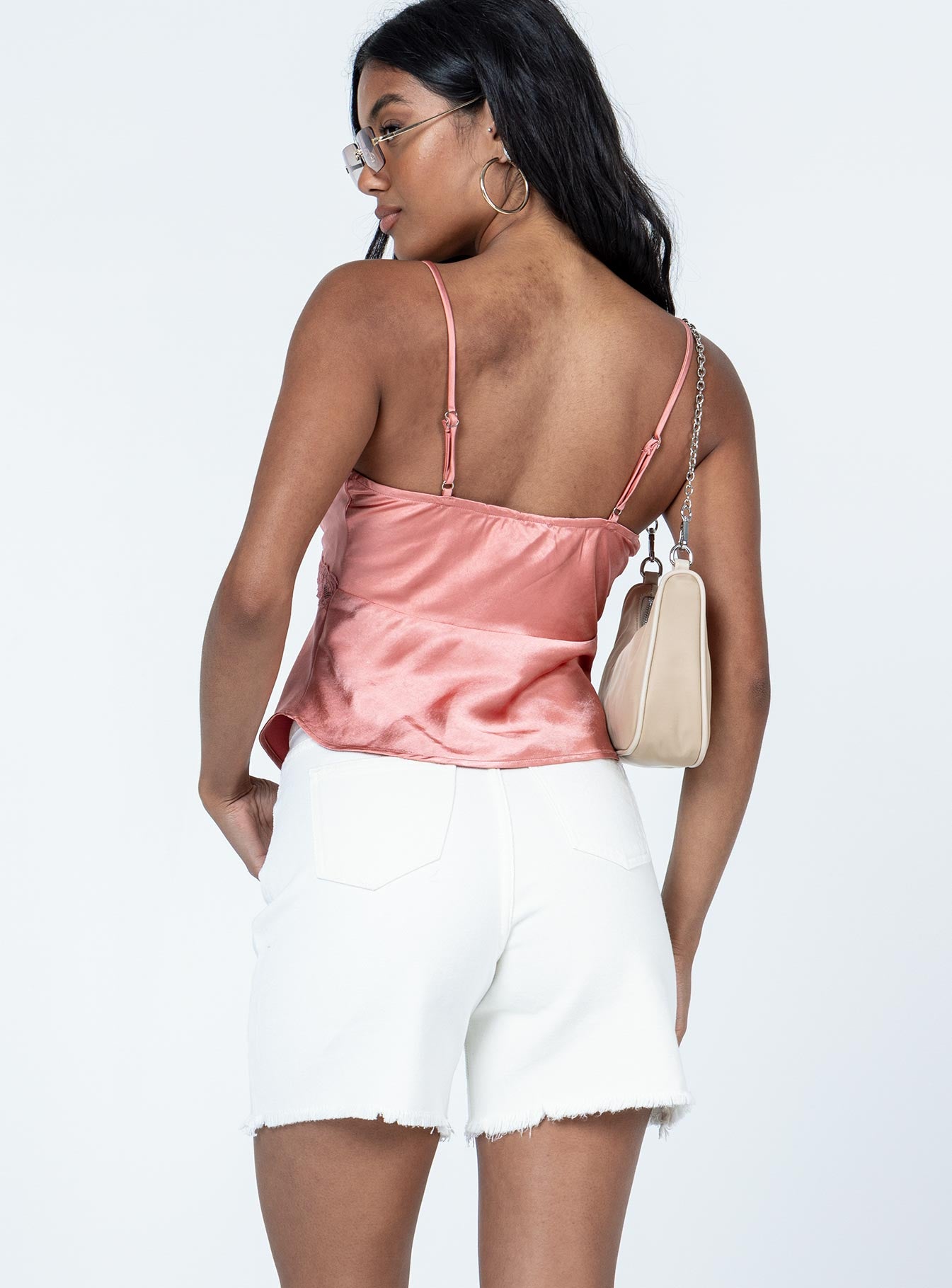 Blaire Denim Shorts White-Vipp Girl