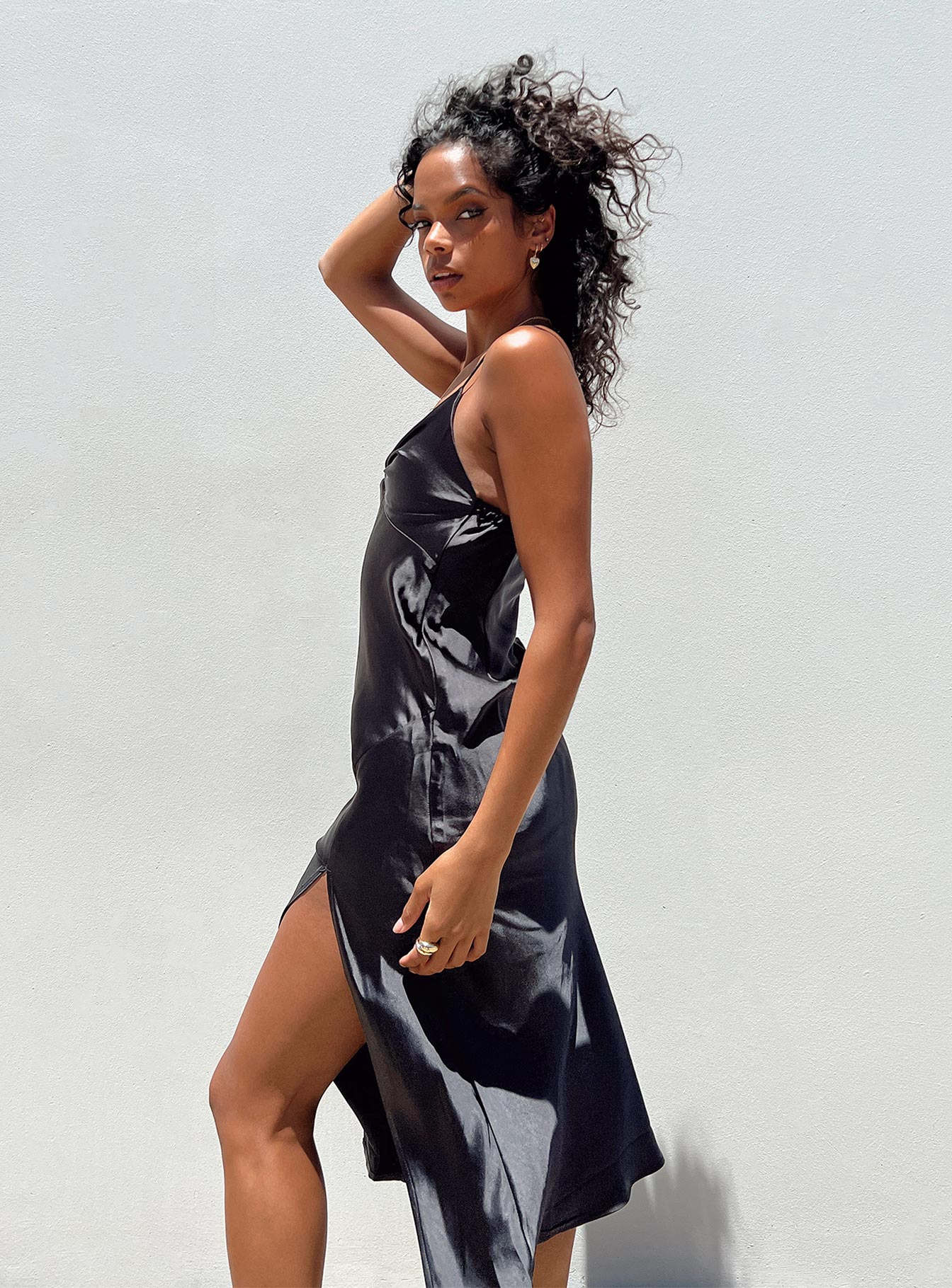 Marilyn Midi Dress Black-Vipp Girl