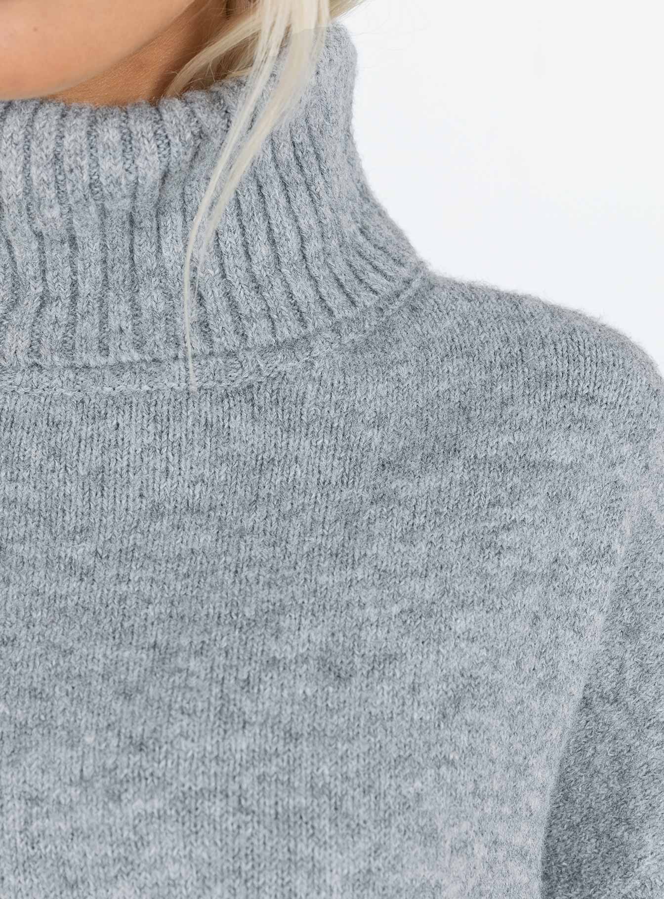 Oswin Turtleneck Sweater Grey-Vipp Girl