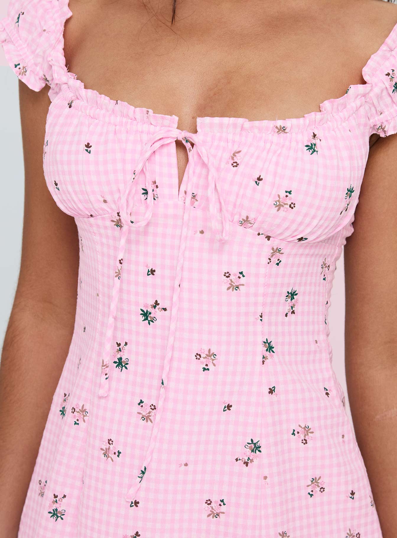 Freija Mini Dress Pink Multi-Vipp Girl