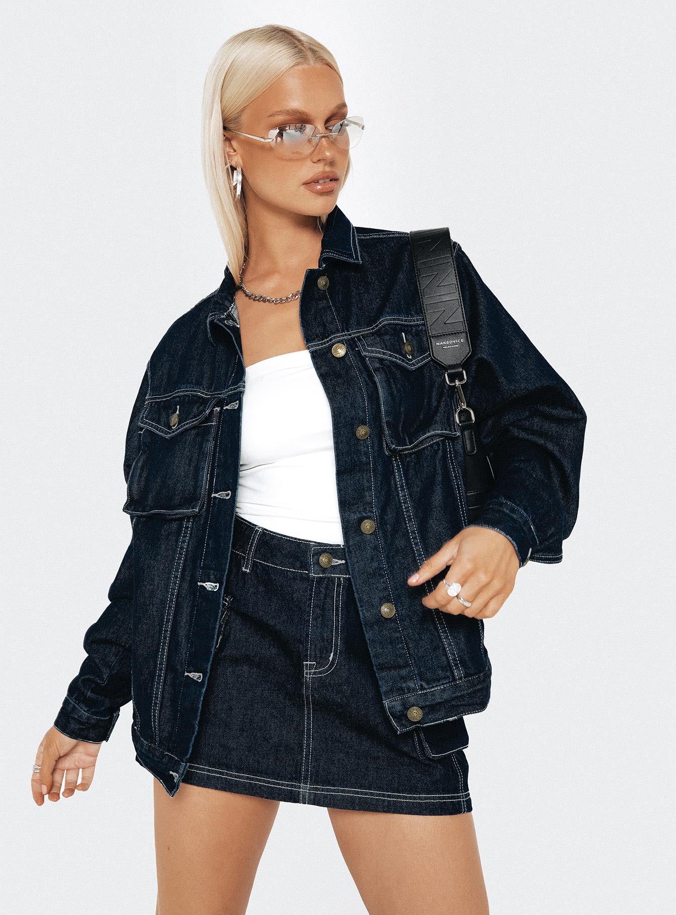 Junie Denim Jacket Indigo-Vipp Girl