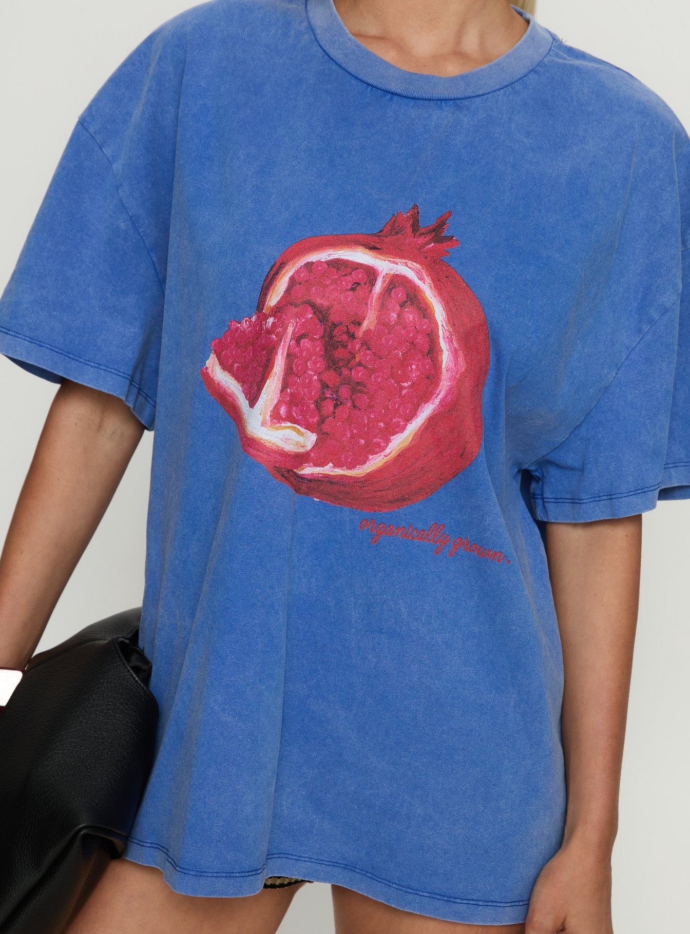 Linsay Oversized Tee Blue / Pomegranate-Vipp Girl