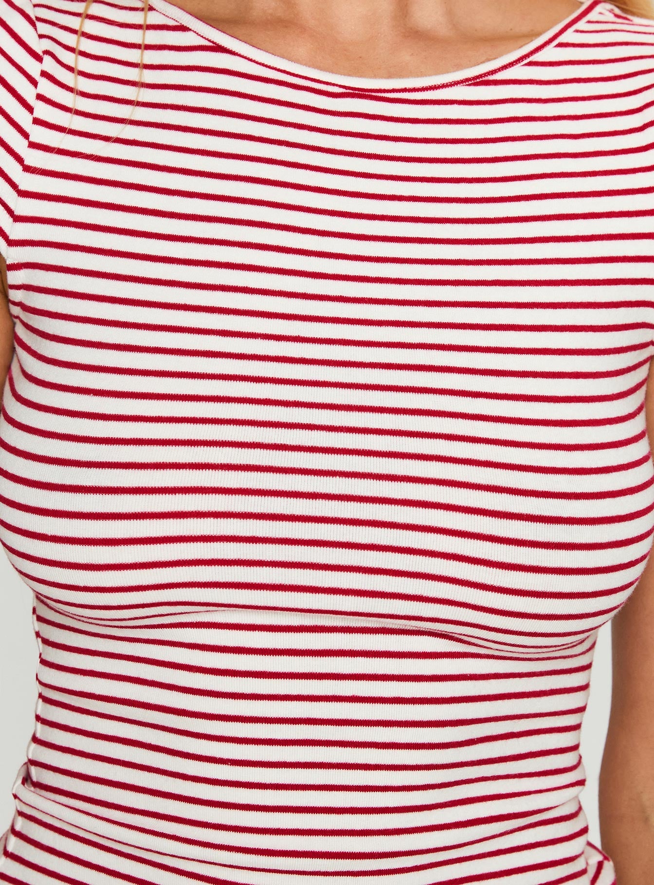 Drives Me Crazy Backless Top Red Stripe-Vipp Girl