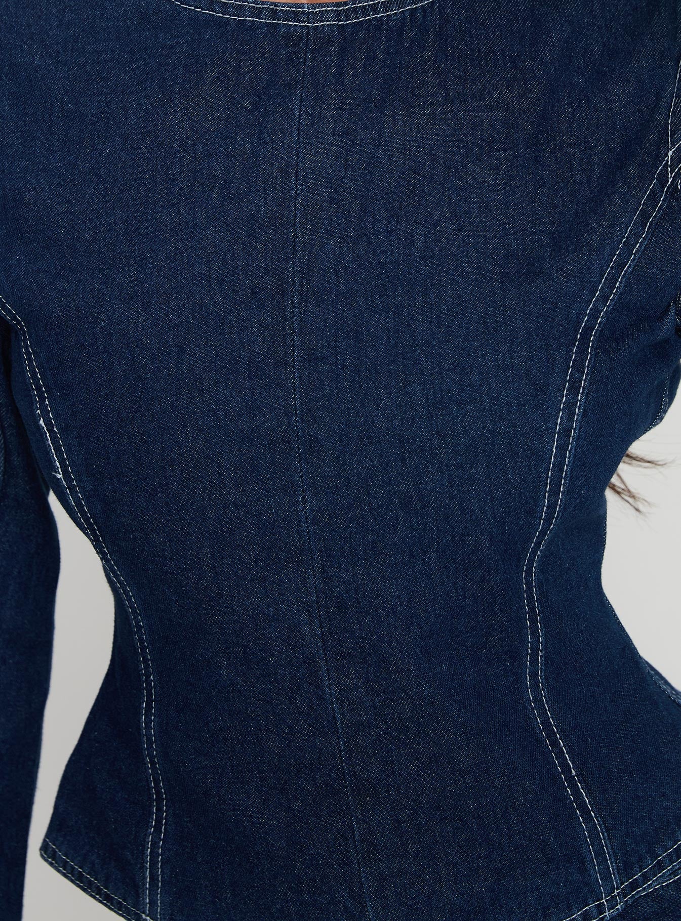 Countryside Long Sleeve Top Denim-Vipp Girl