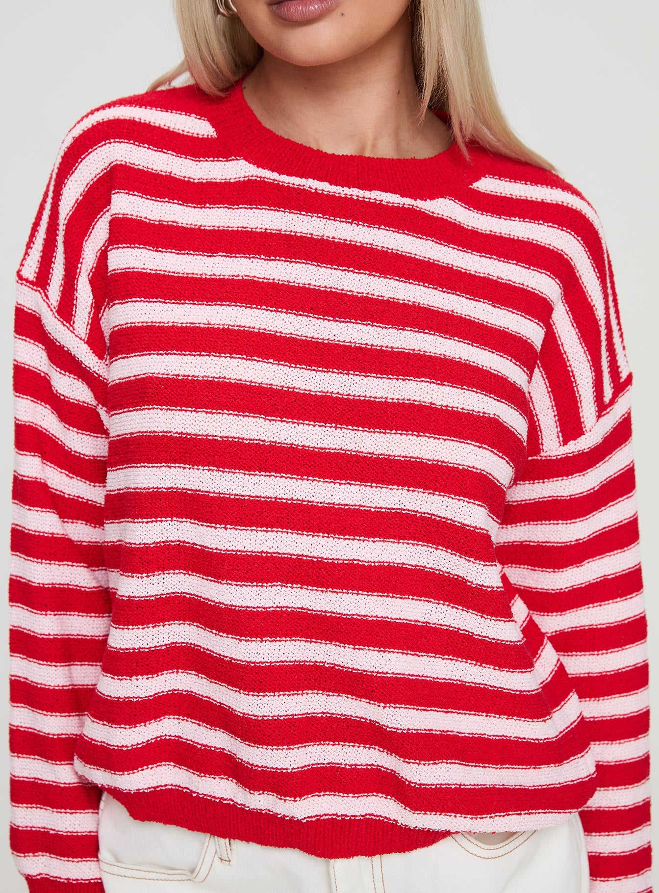 Freeze Knit Sweater Red-Vipp Girl