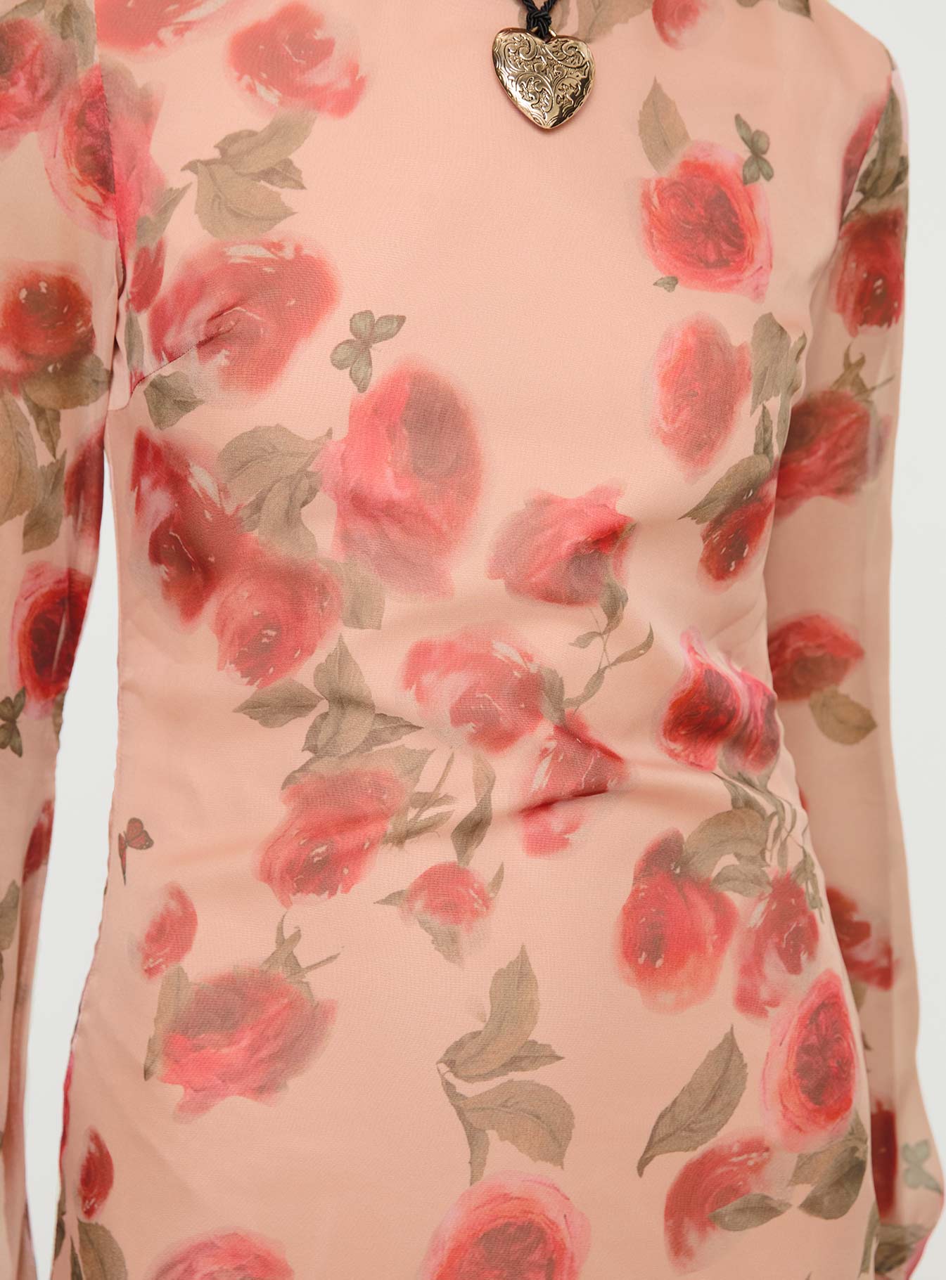 Florinda Long Sleeve Mini Dress Pink Floral-Vipp Girl