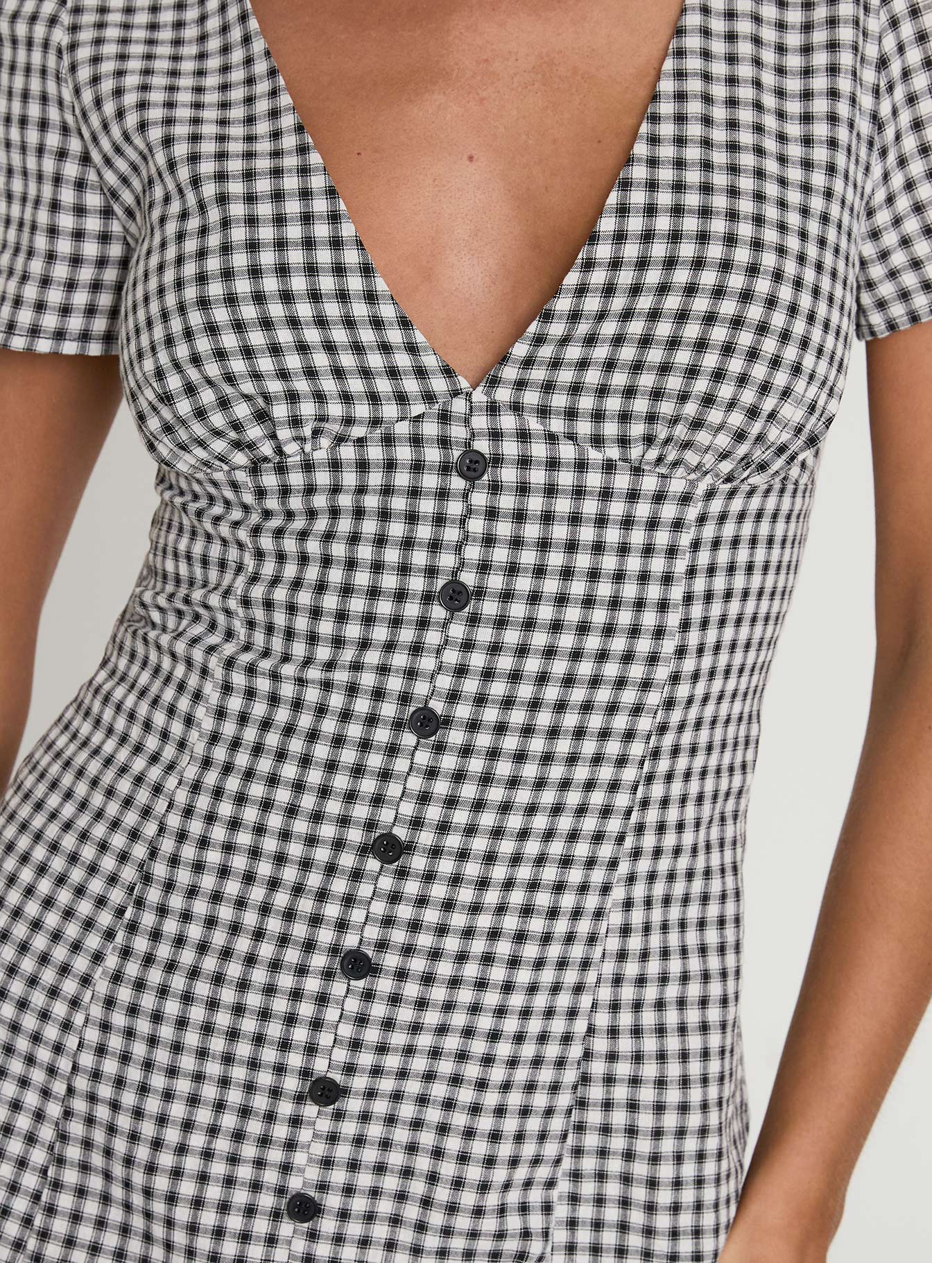 Loveliness Playsuit Black / White Check-Vipp Girl