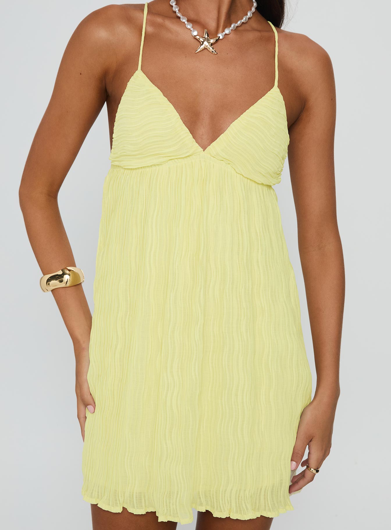 Matea Mini Dress Lemon-Vipp Girl