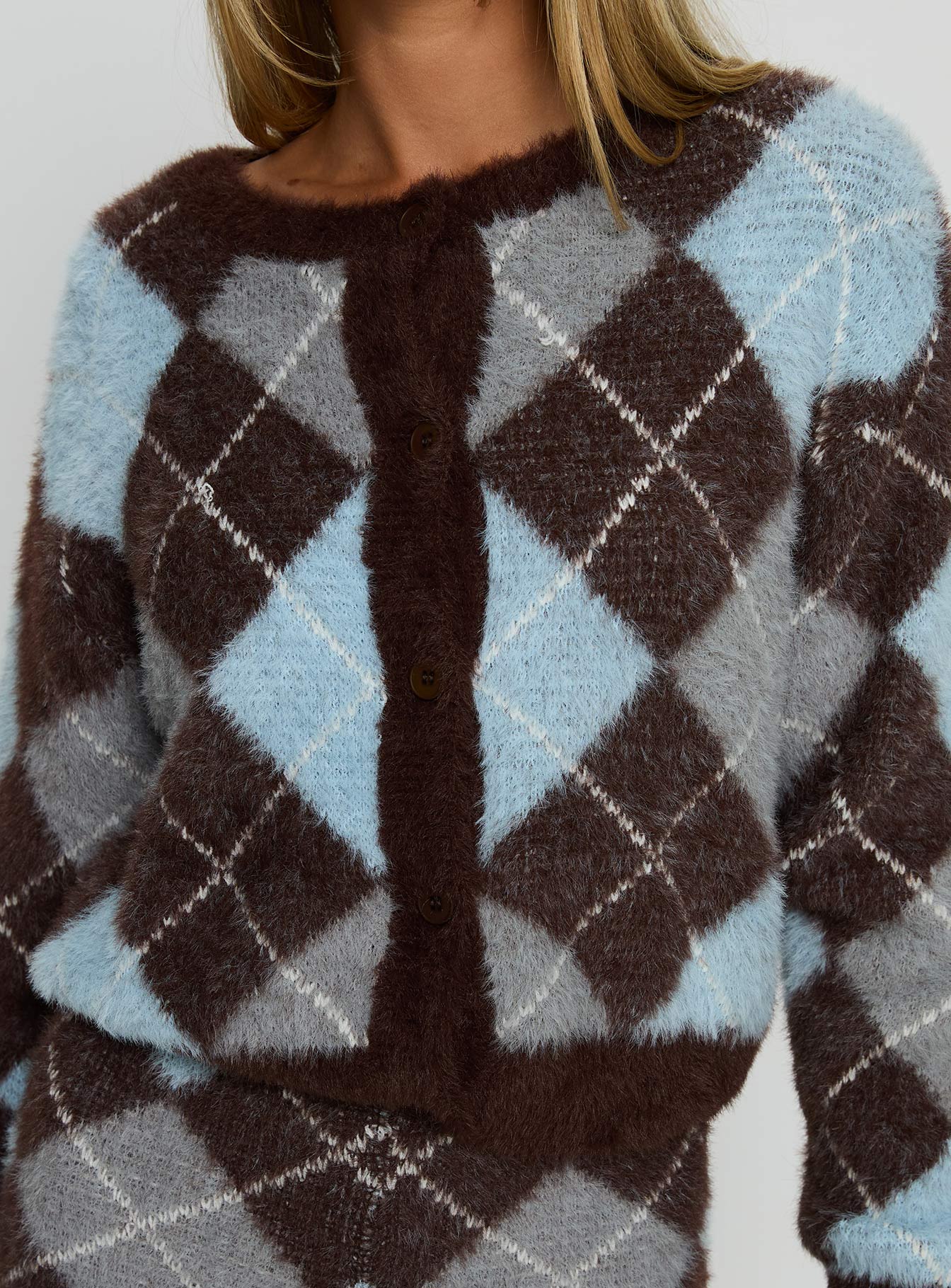 Kenlea Button Up Cardigan Blue Argyle-Vipp Girl