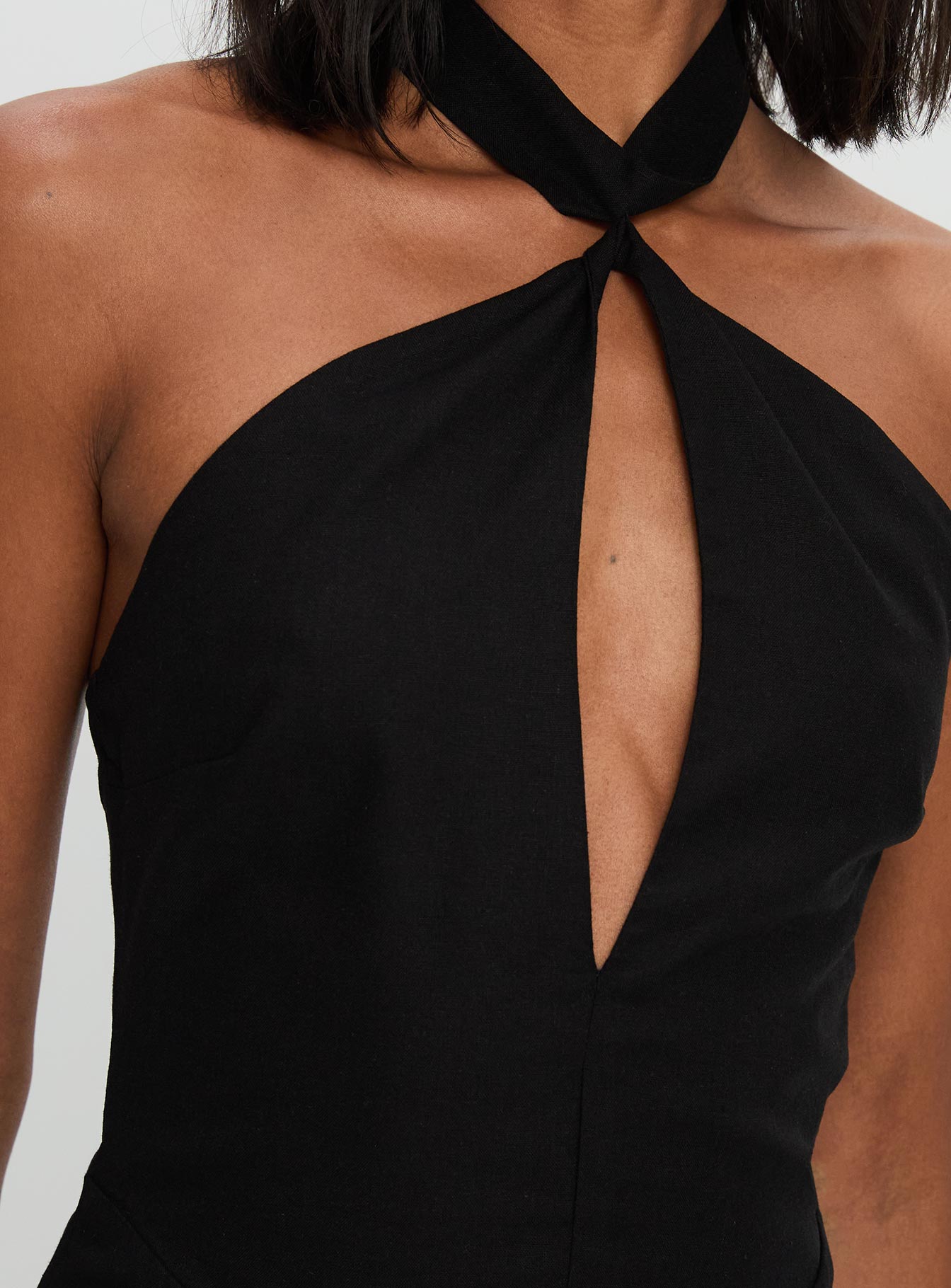 Rapture Halter Maxi Dress Black-Vipp Girl