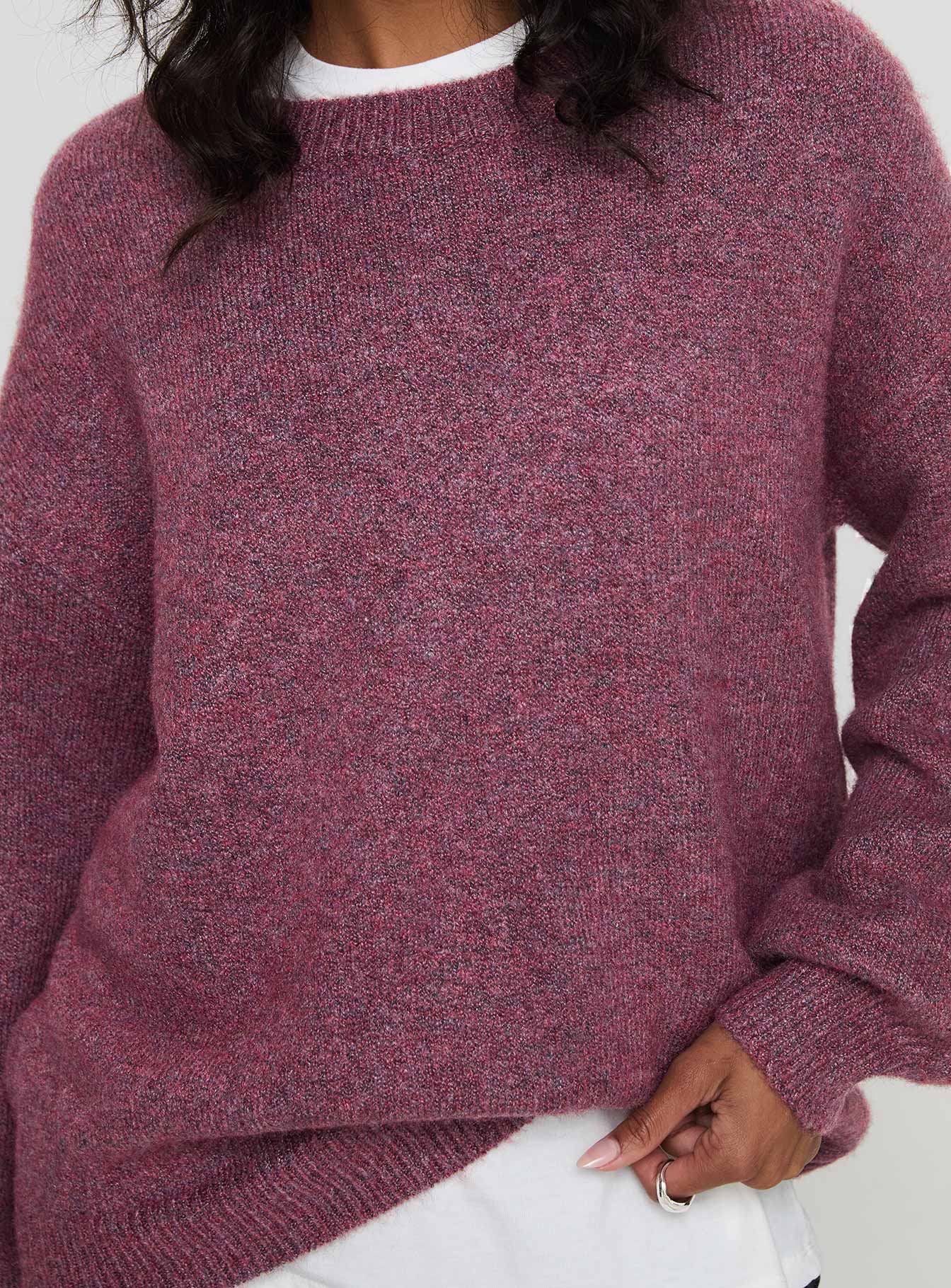 Ryanna Sweater Burgundy-Vipp Girl